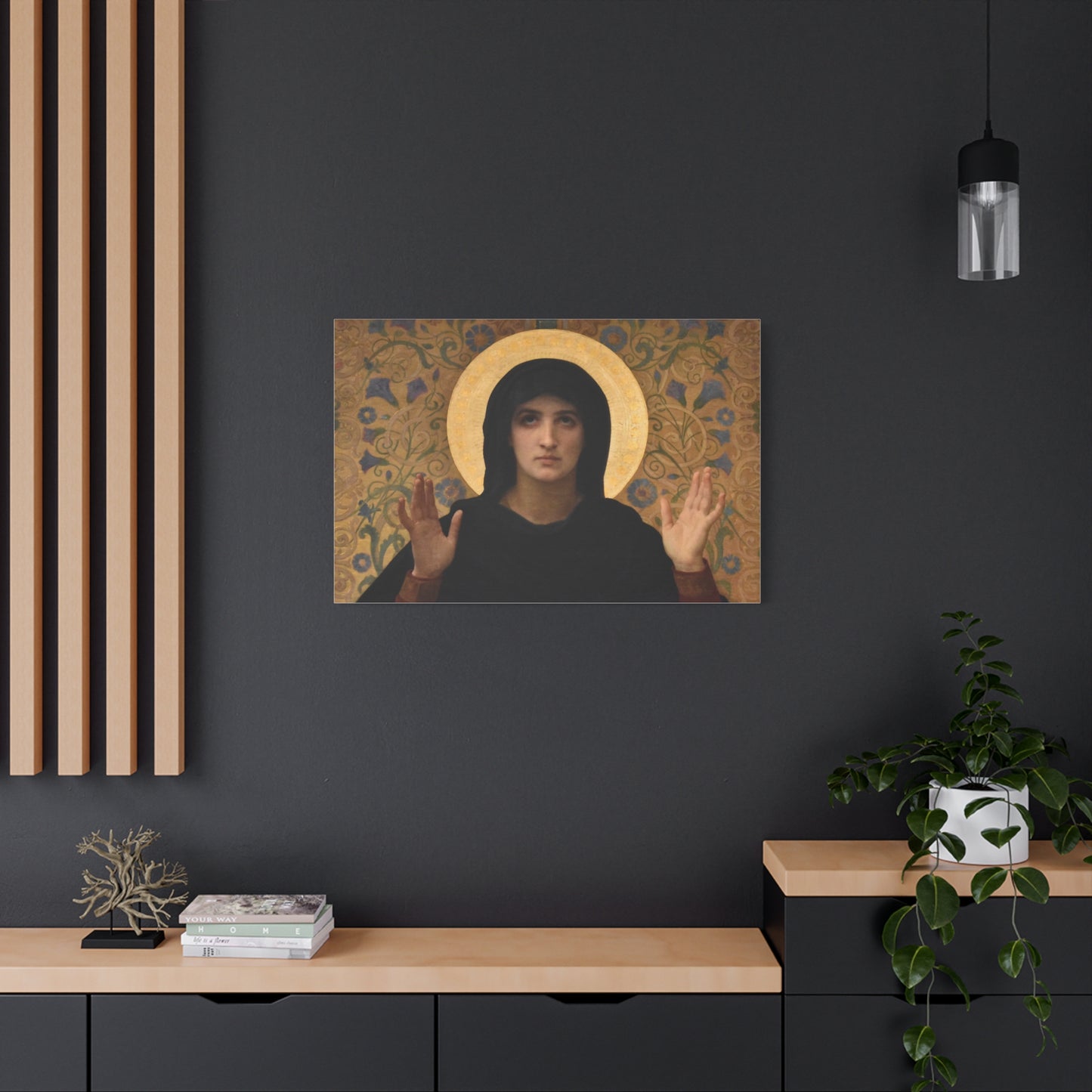 La Vierge consolatrice by William Adolphe Bouguereau Matte Stretched Wall Art