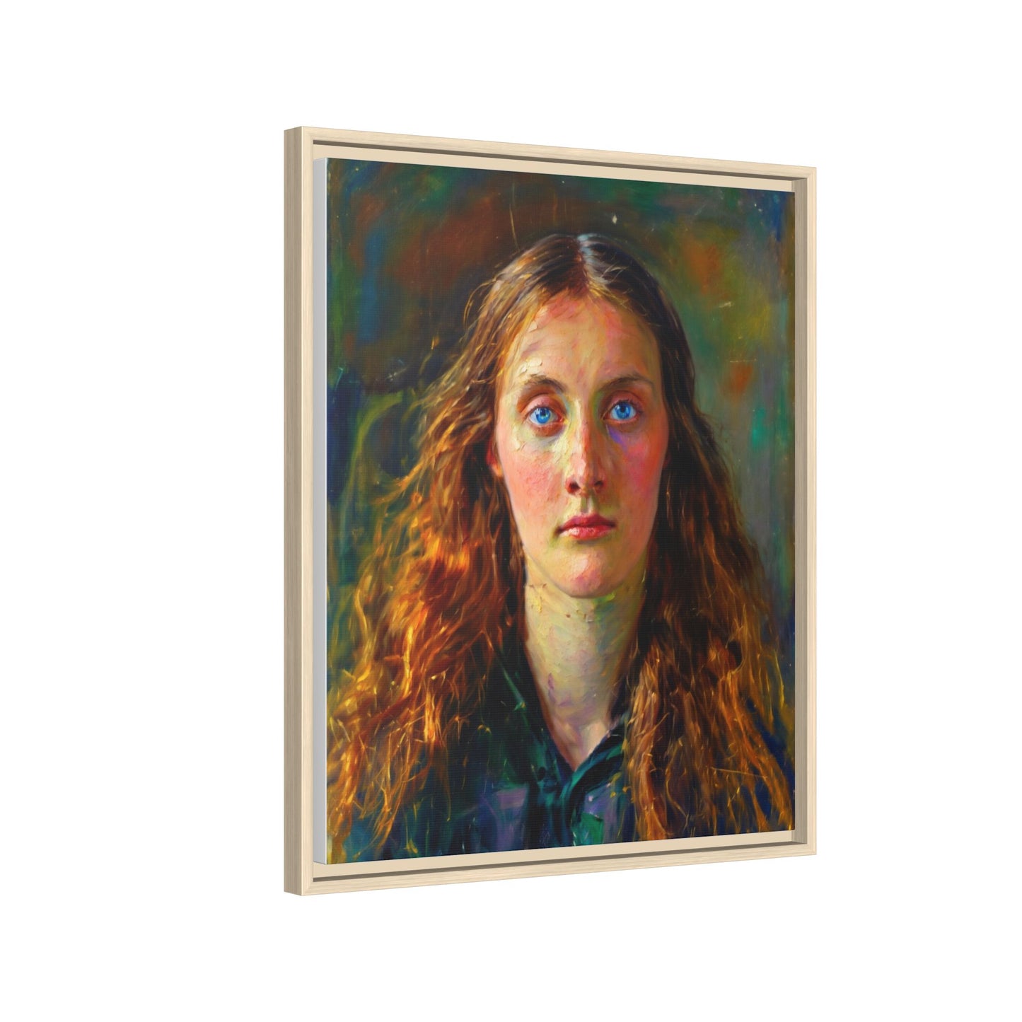 Framed Matte Canvas Print — Vintage Portrait Art