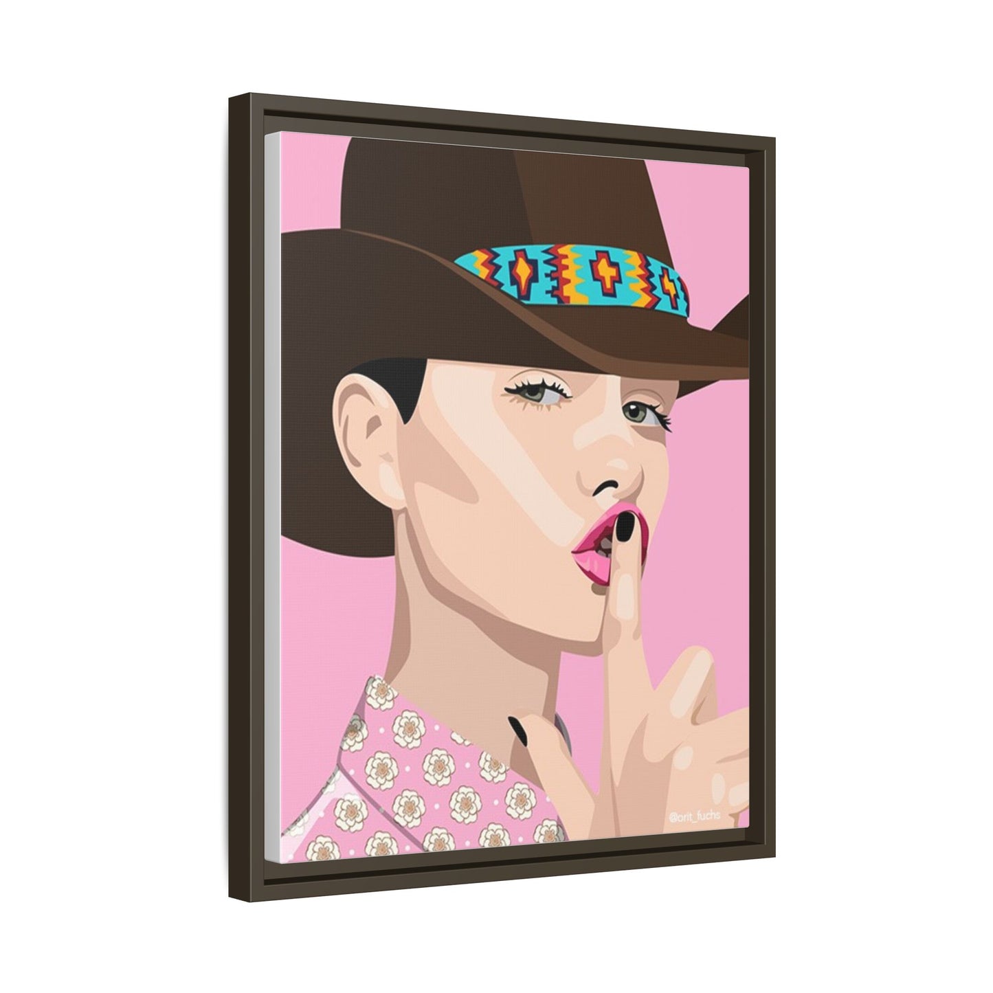 Vivid 63 by Orit Fuchs Matte Framed Canvas Wall Art