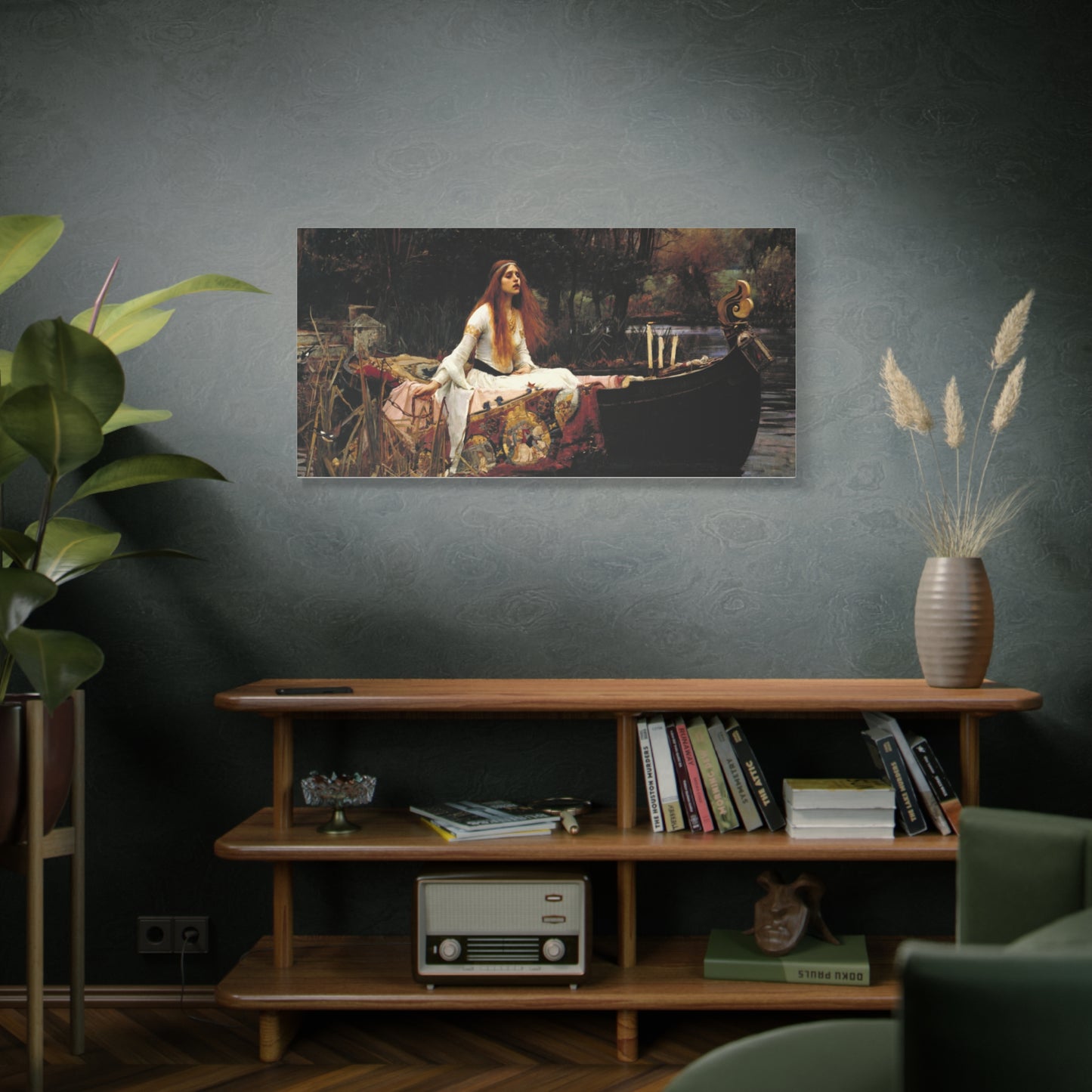 The Lady of Shalott by John William Waterhouse Matte Canvas Wall Art Print