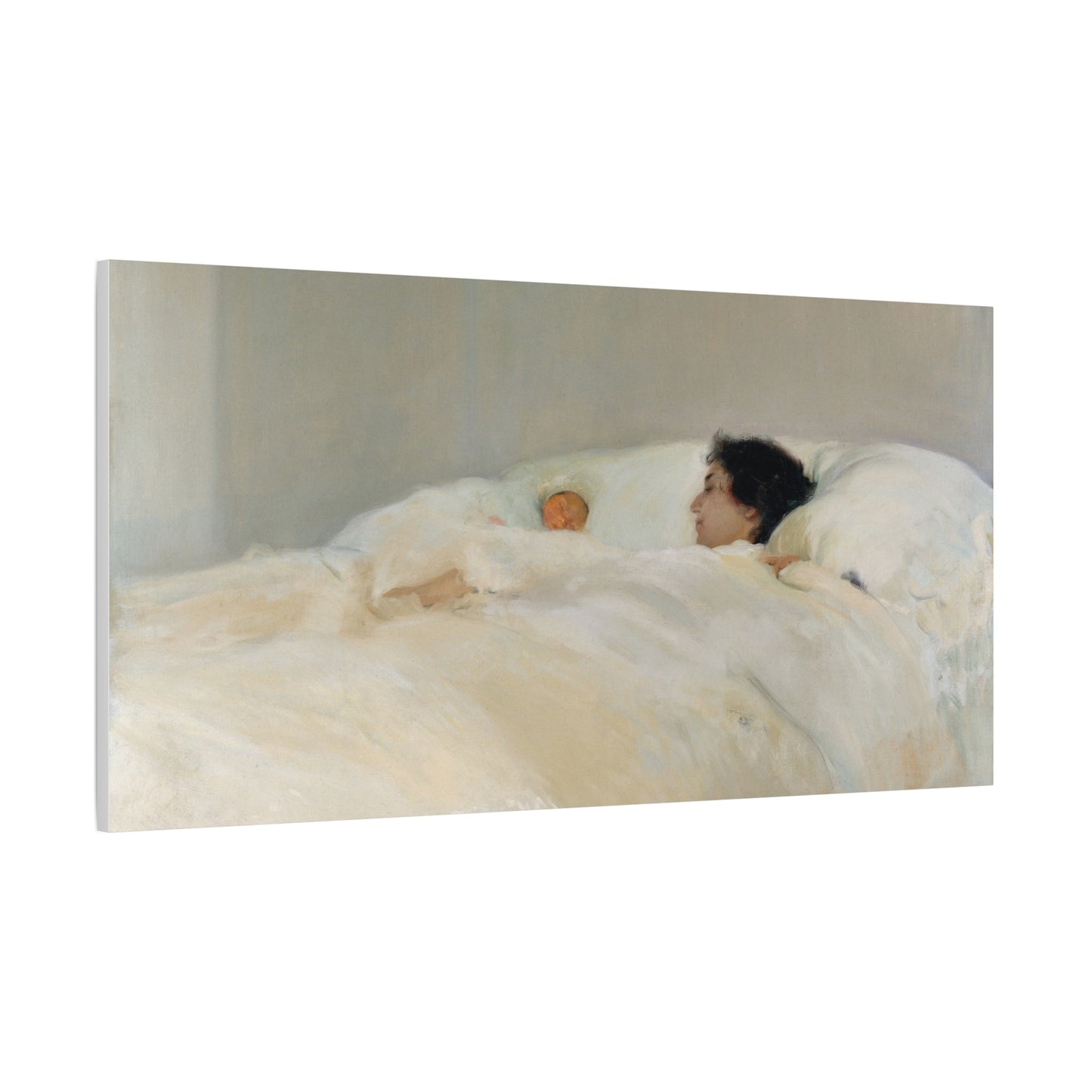 Mother by Joaquin Sorolla y Bastida Art Canvas Print — Serene Nursery Wall Decor