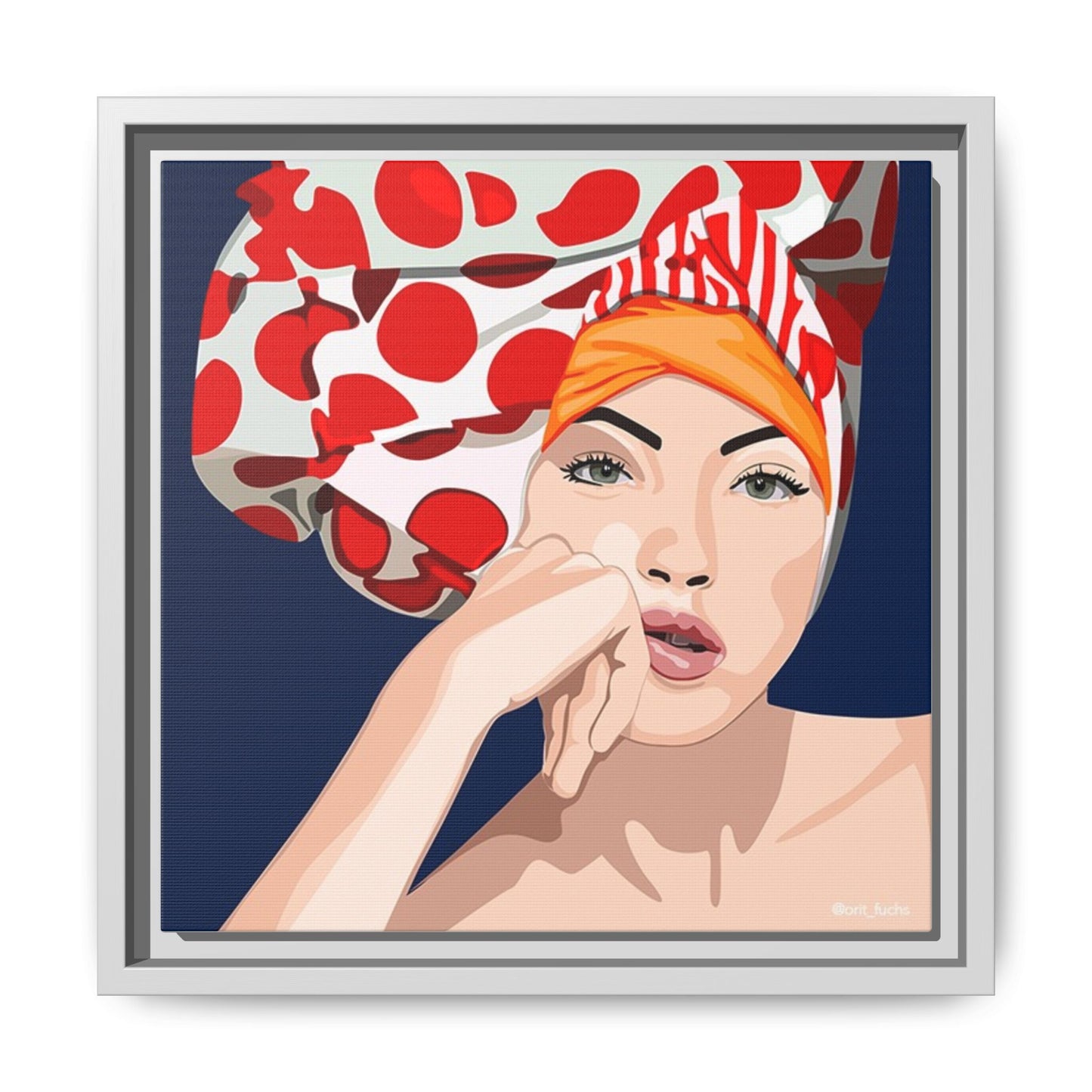Vivid 20 by Orit Fuchs Pop Art Matte Canvas Framed Wall Art Print