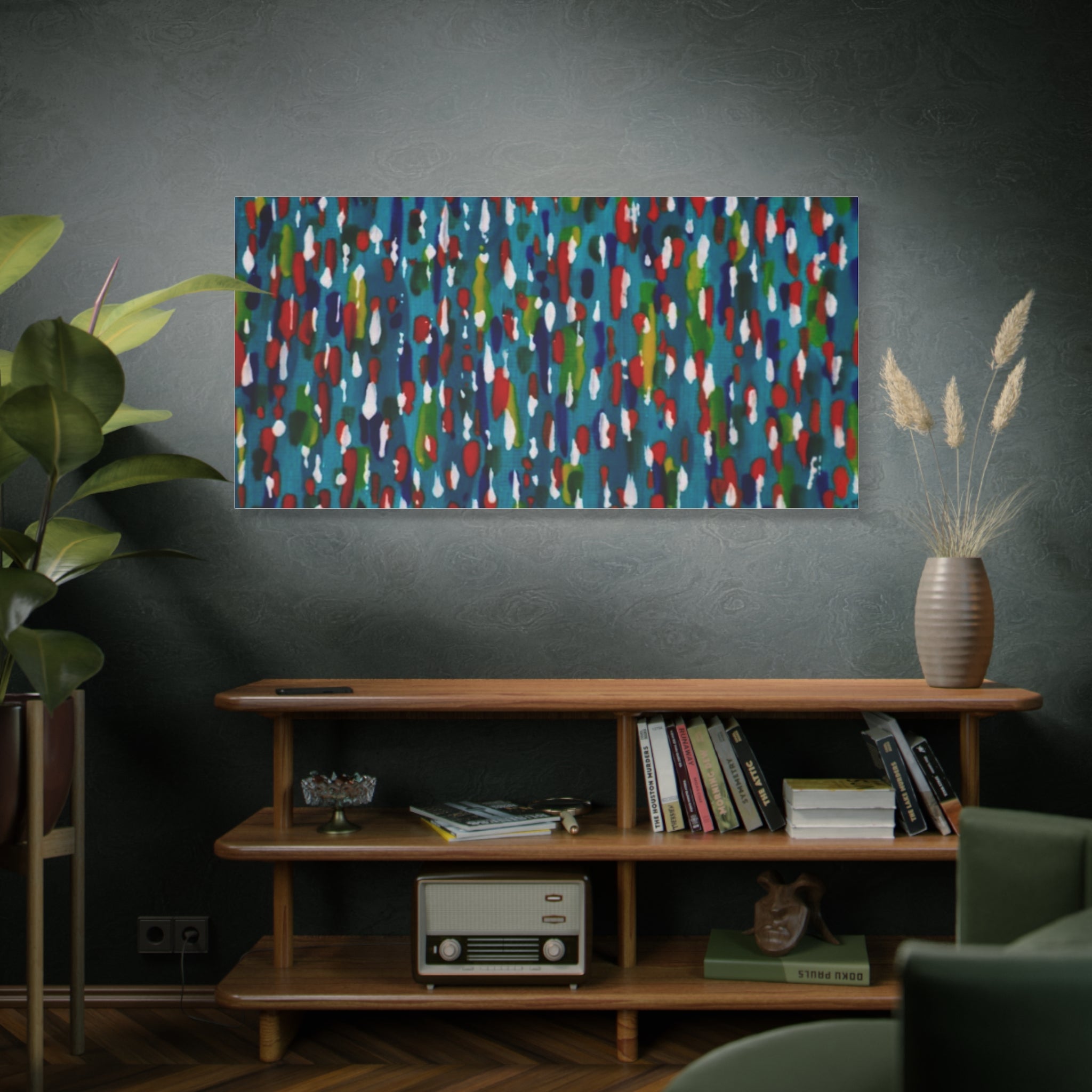 Colours Of The Soul Reflecting On Water by Ariel Chavarro Avila Matte Canvas Wall Art