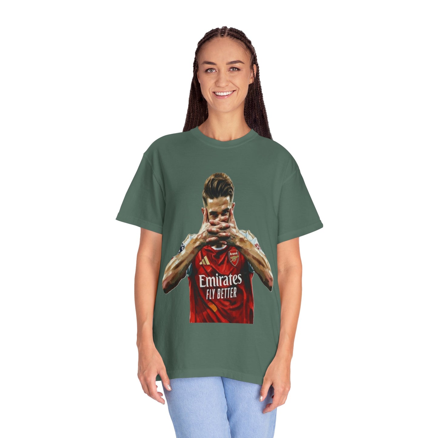 Soccer Celebration T-Shirt — Emirates 'Fly Better' Jersey Design