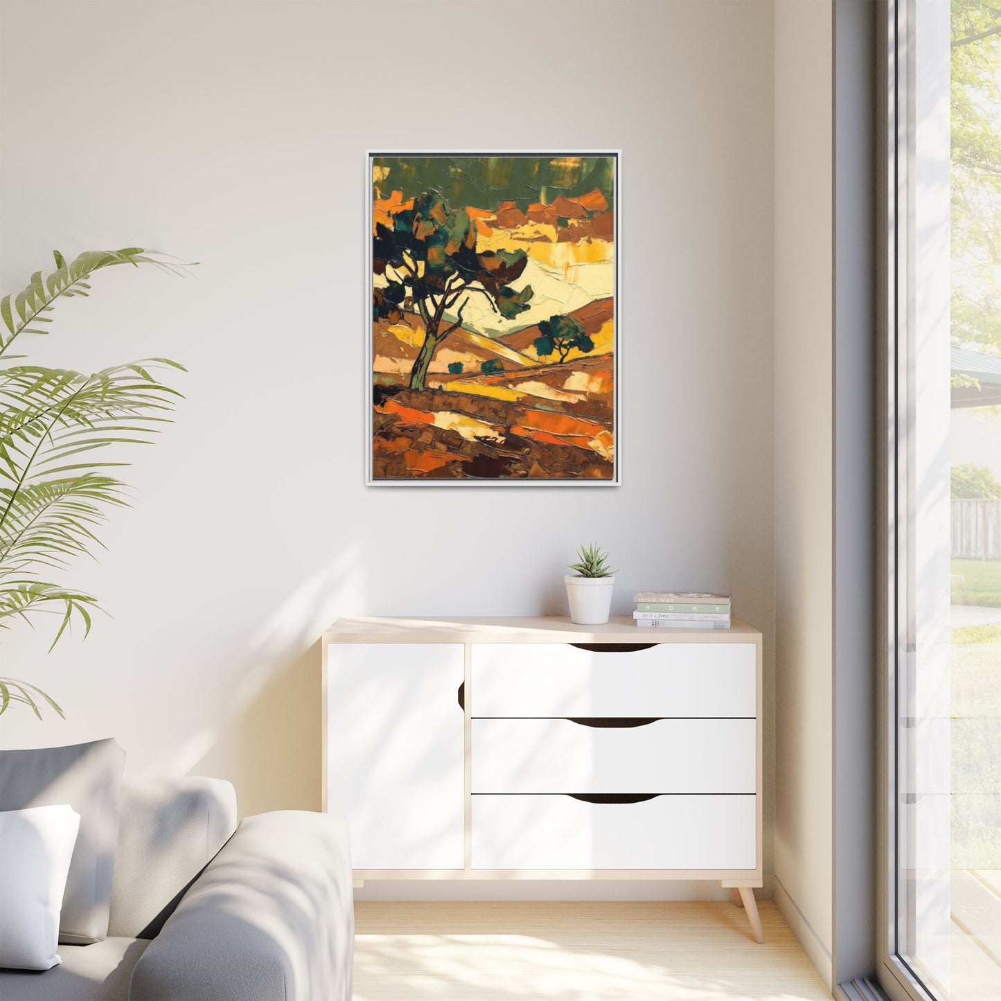 Framed Matte Canvas Landscape Art Print