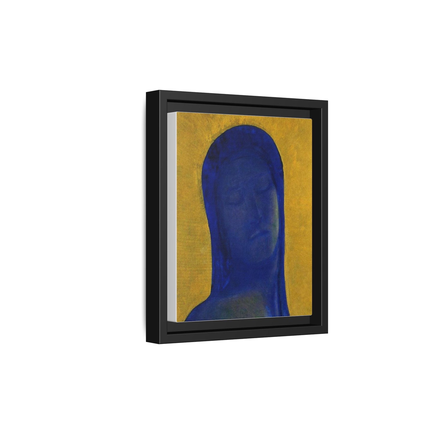 Closed Eyes by Odilon Redon Framed Matte Canvas Wall Art Print