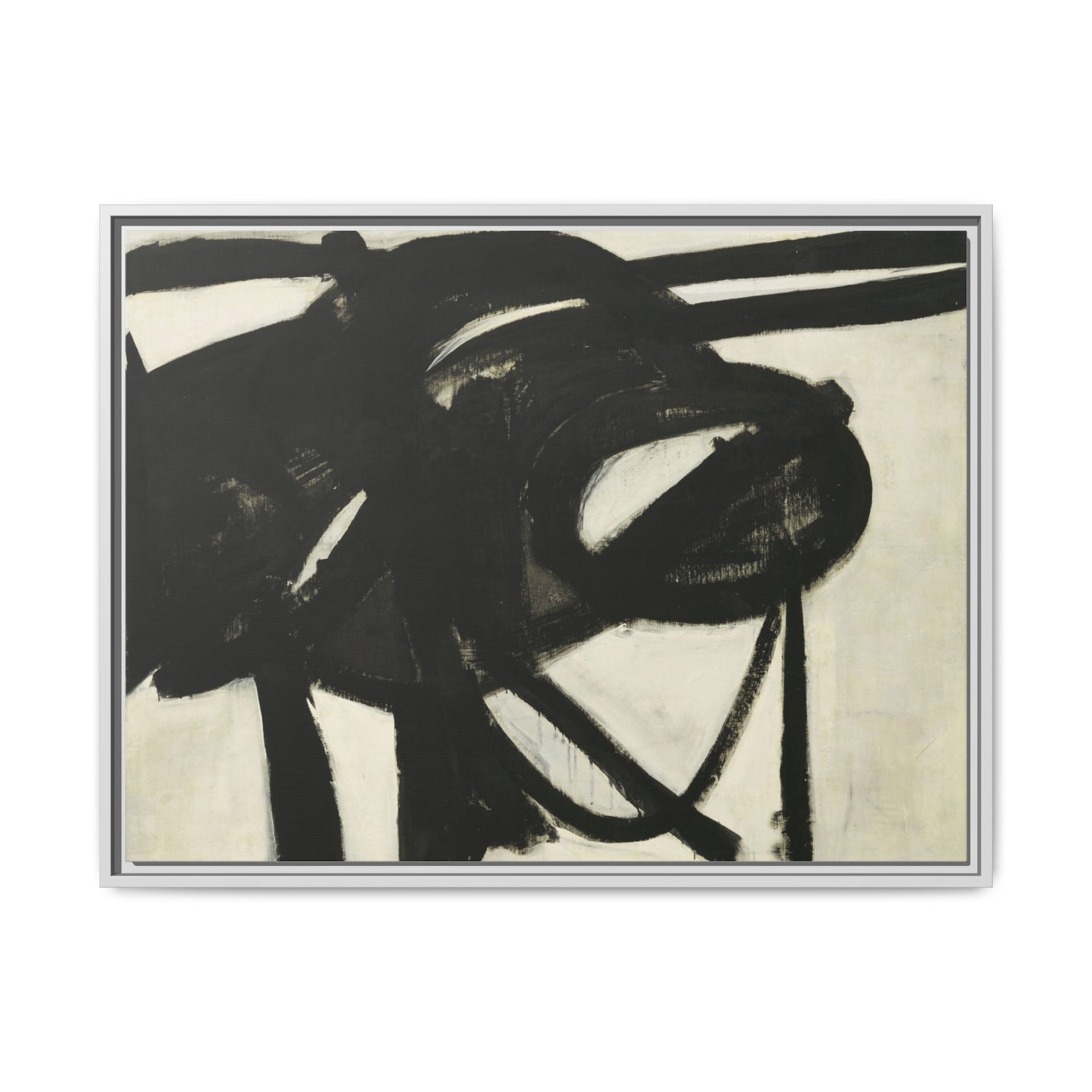 Chief by Franz Kline Abstract Matte Canvas Framed Wall Art