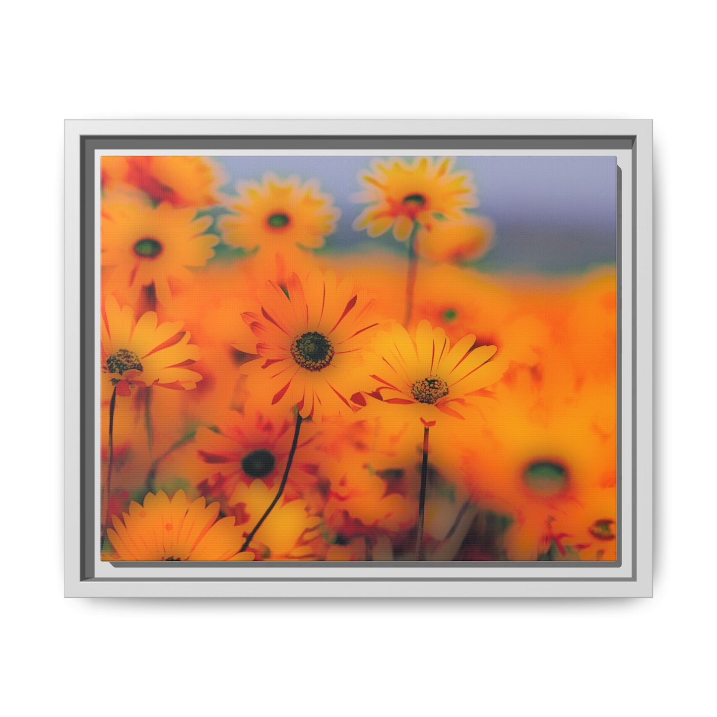 Bee Garden by Norman Barrett Framed Matte Canvas Wall Art Print