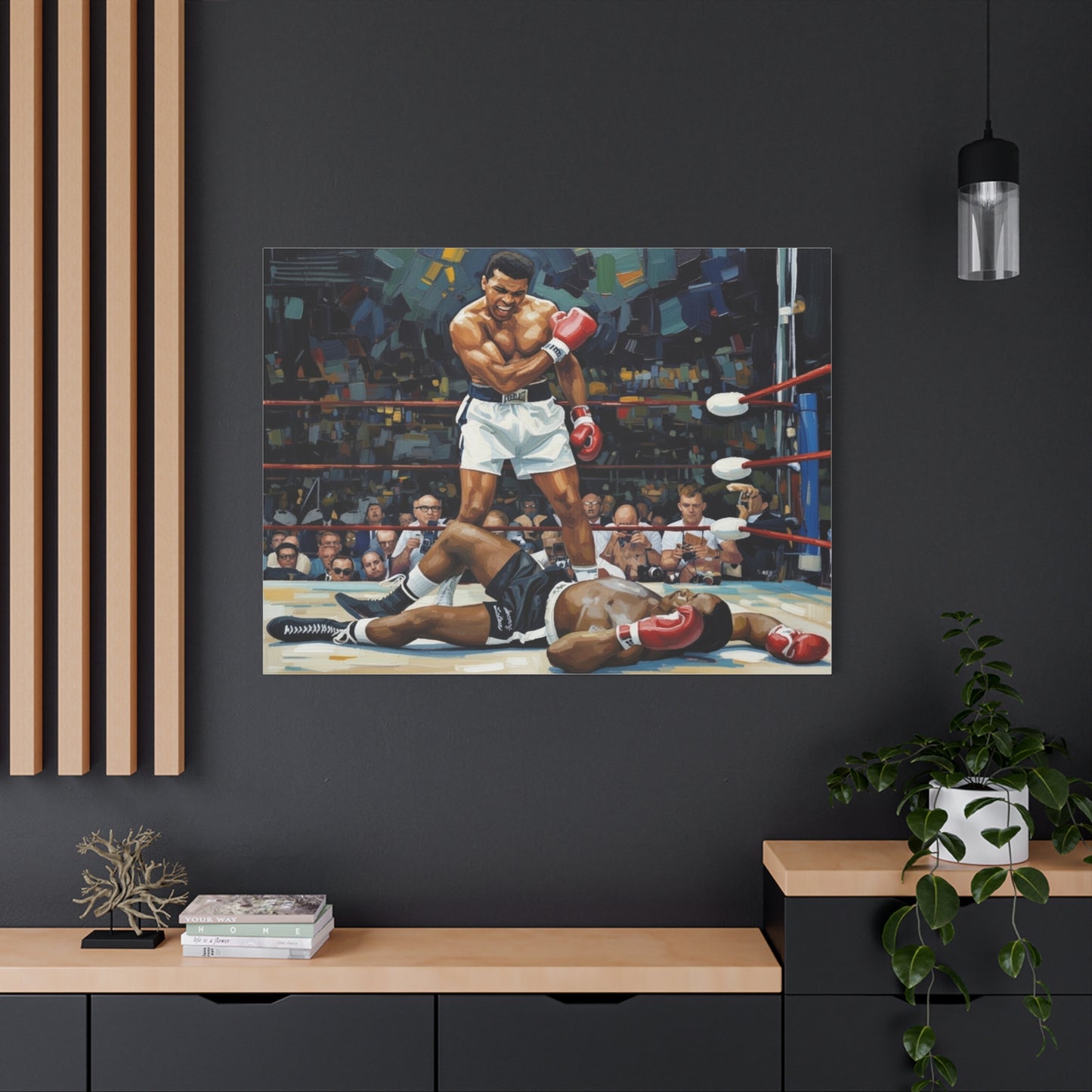 Muhammad Ali 'The Knockout' Matte Canvas Wall Art