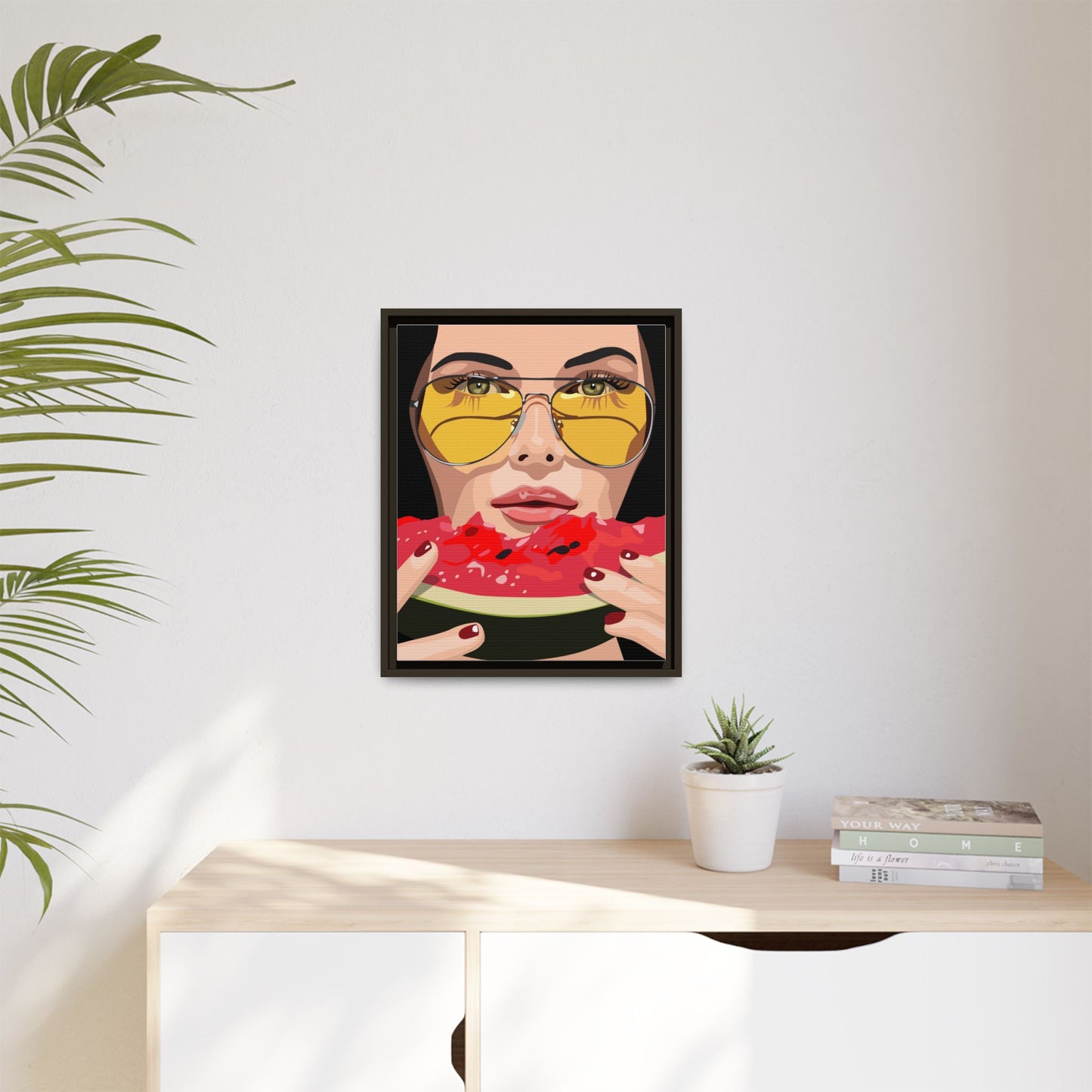 Vivid 81 by Orit Fuchs Framed Matte Canvas Wall Art