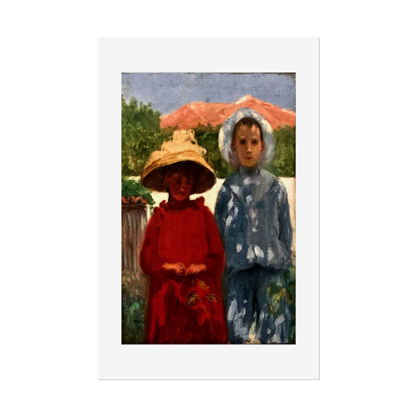 Portrait of the painter's sons by António Carneiro Wall Art Print