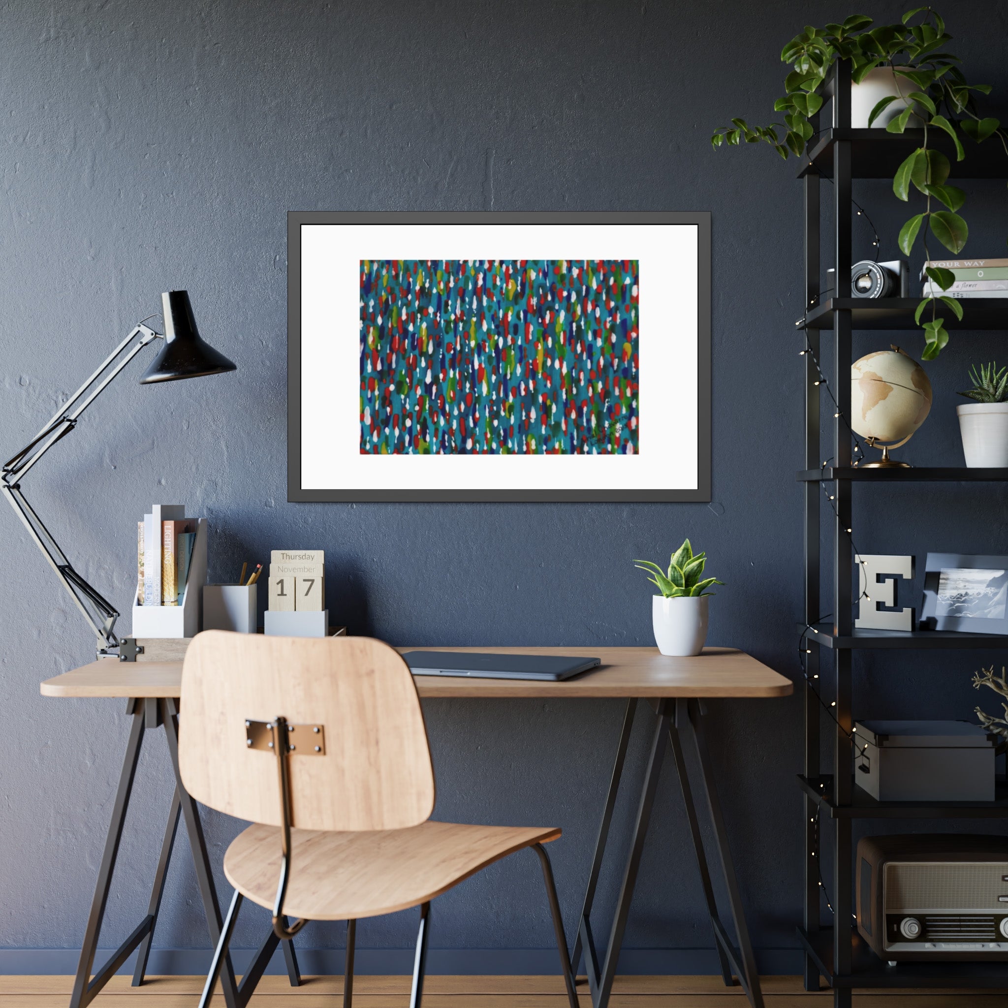 Colours Of The Soul Reflecting On Water by Ariel Chavarro Avila Framed Wall Art Print