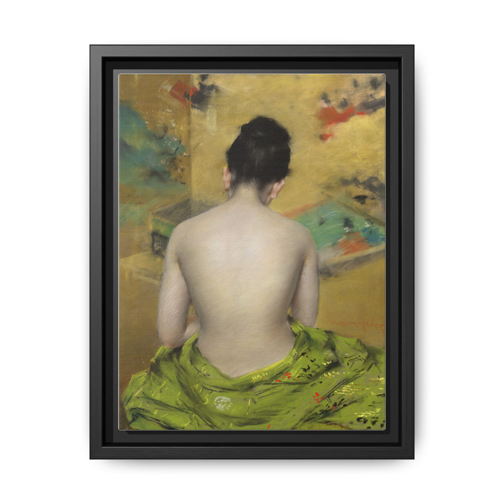 Study of Flesh Color and Gold by William Merritt Chase Framed Matte Canvas Art