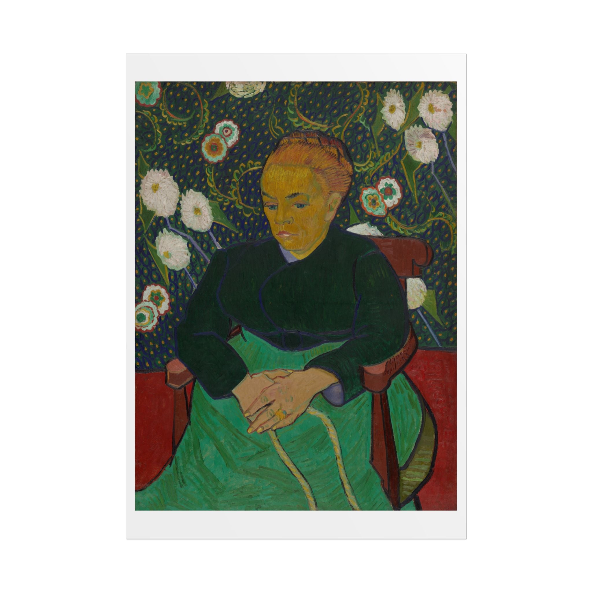 Madame Roulin Rocking the Cradle (La berceuse) by Vincent Van Gogh Wall Art Print