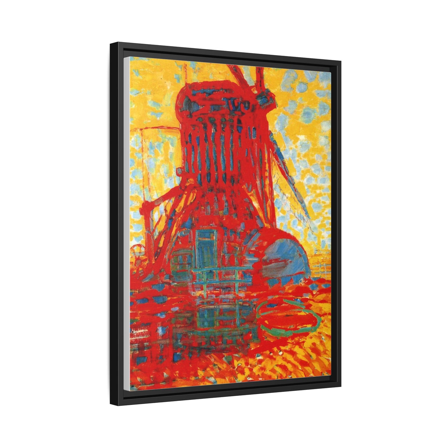 Mill by Sunlight by Piet Mondrian Matte Framed Canvas Wall Art Print