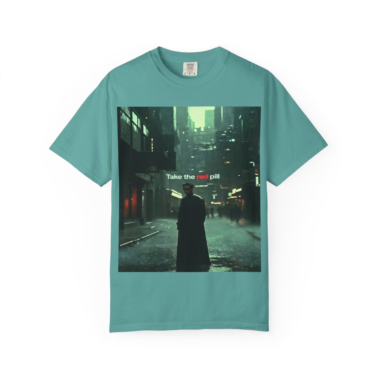 Take the Red Pill T-Shirt — Cyberpunk Noir Graphic Tee