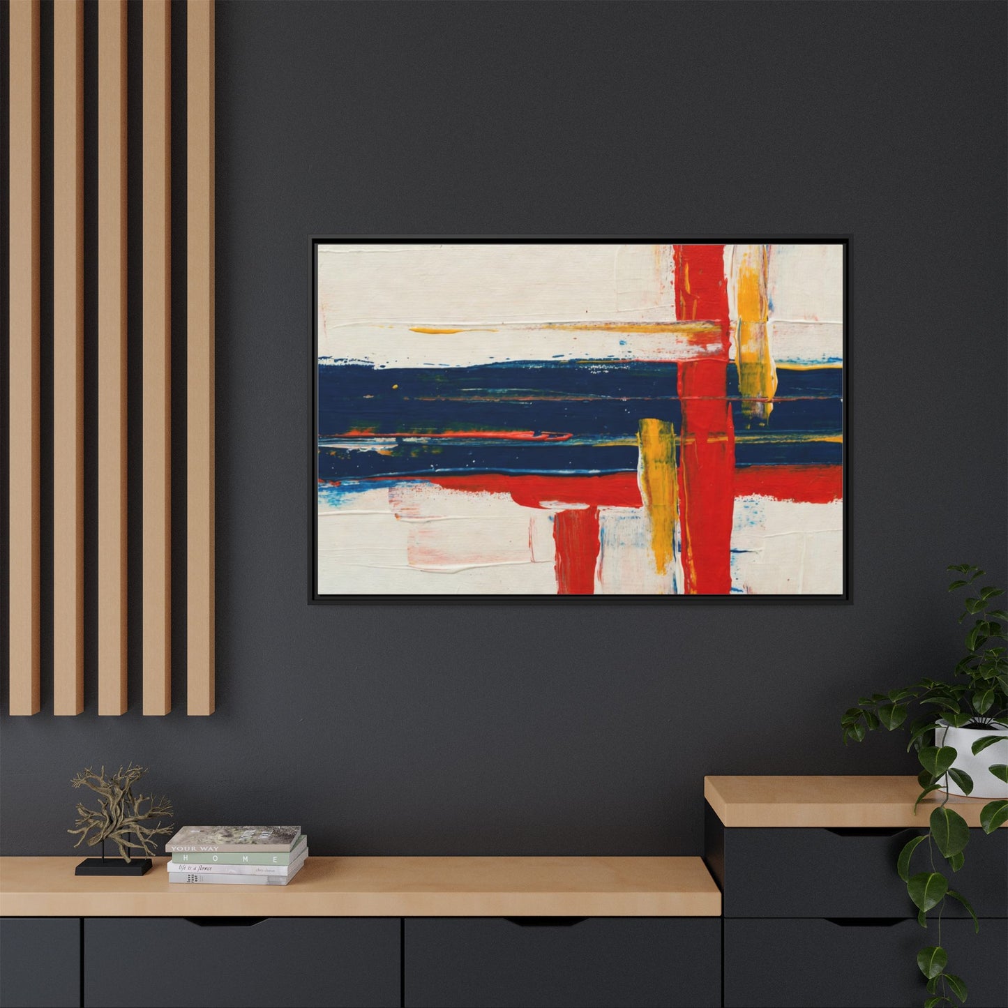 Matte Canvas, Framed (Multi-color)