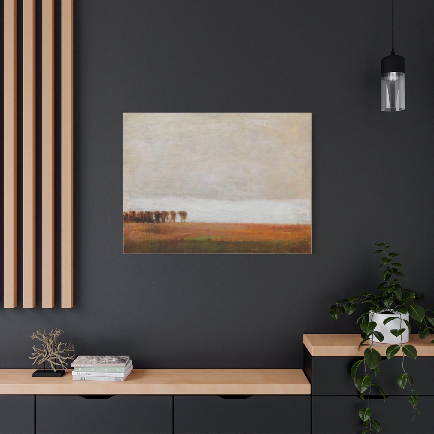 View of Jaegersborg Allé, North of Copenhagen by Vilhelm Hammershøi Canvas Wall Art Print