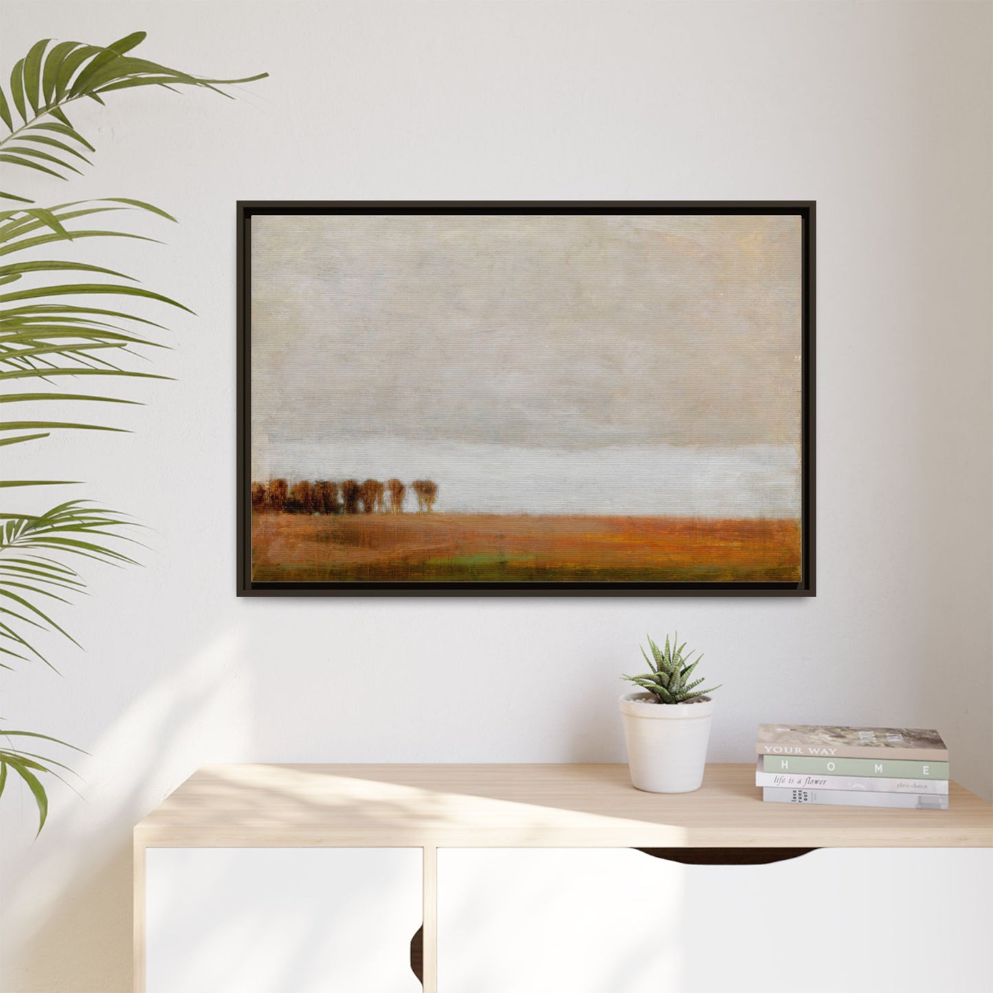 View of Jaegersborg Allé, North of Copenhagen by Vilhelm Hammershøi Framed Matte Canvas Wall Art Print