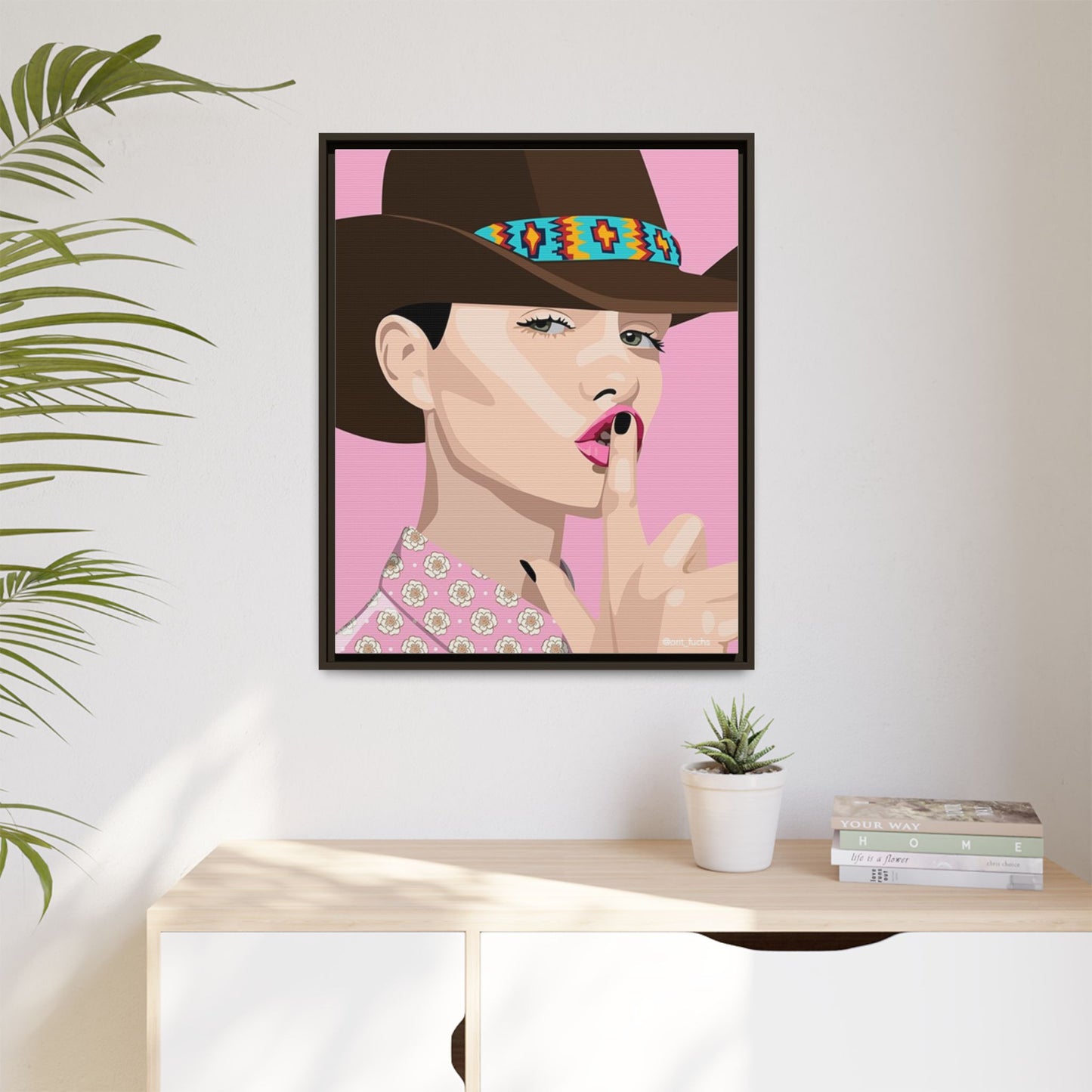 Vivid 63 by Orit Fuchs Matte Framed Canvas Wall Art