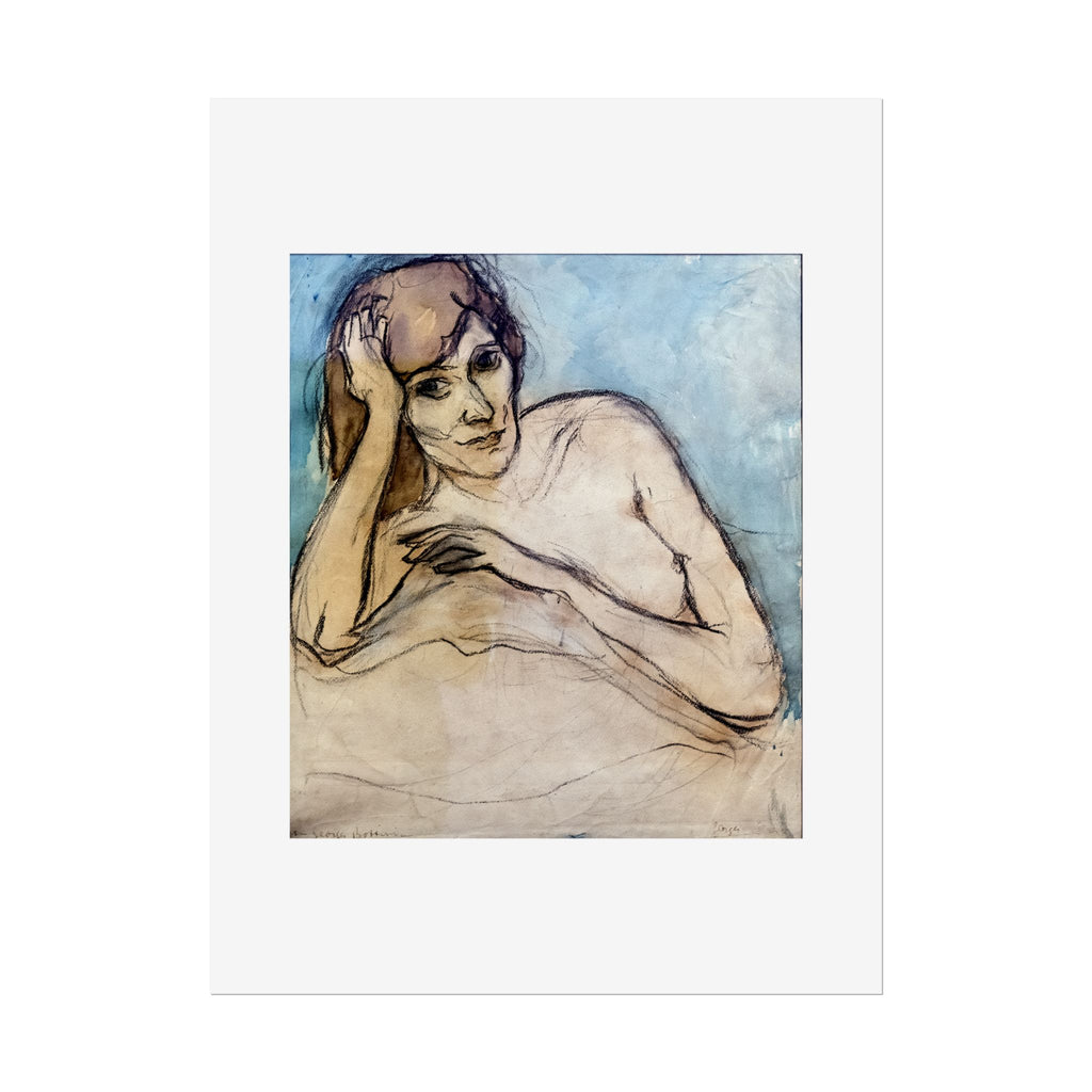 (Albi) Portrait de femme nue by Georges Bottini Wall Art Print