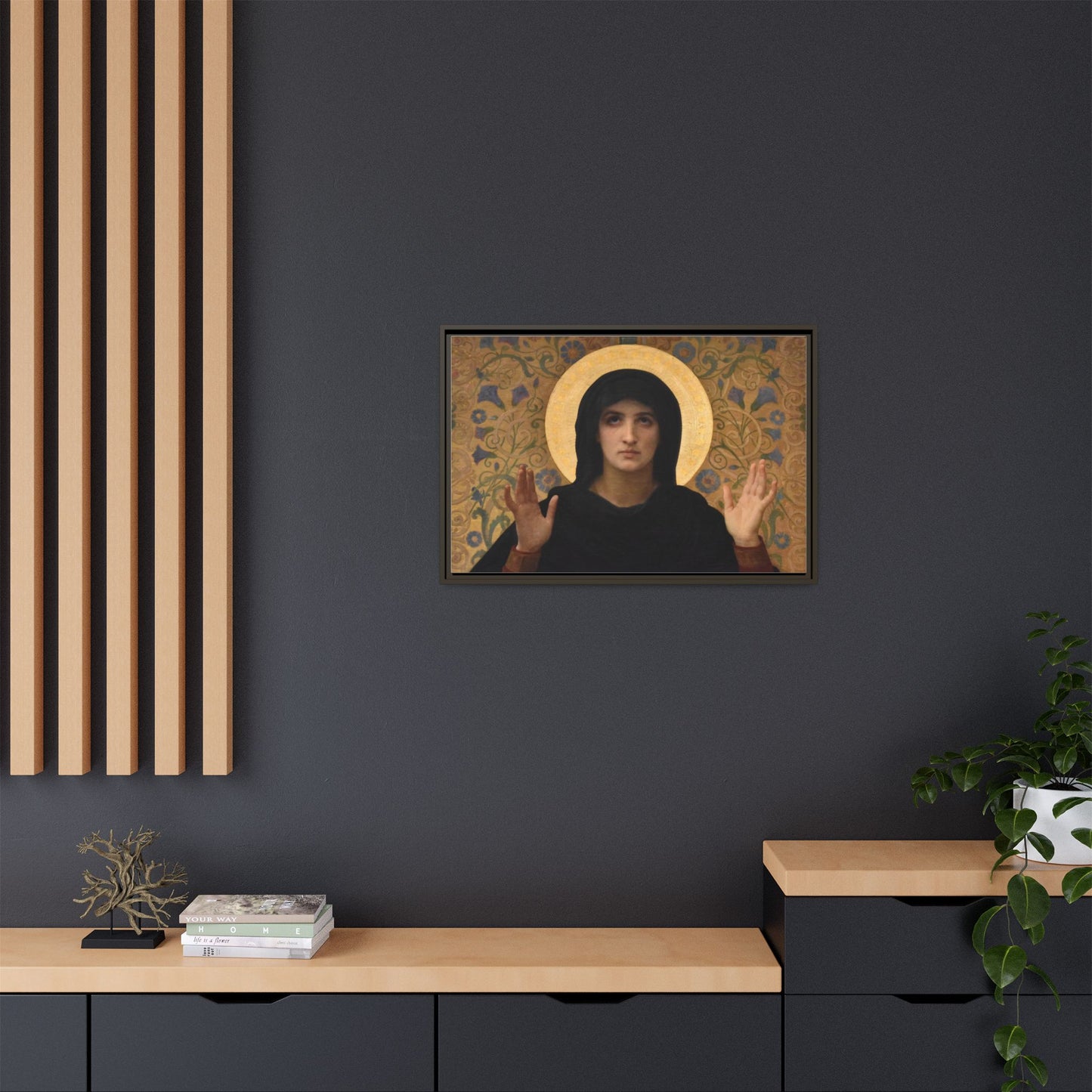 La Vierge consolatrice by William Adolphe Bouguereau Framed Matte Canvas Wall Art