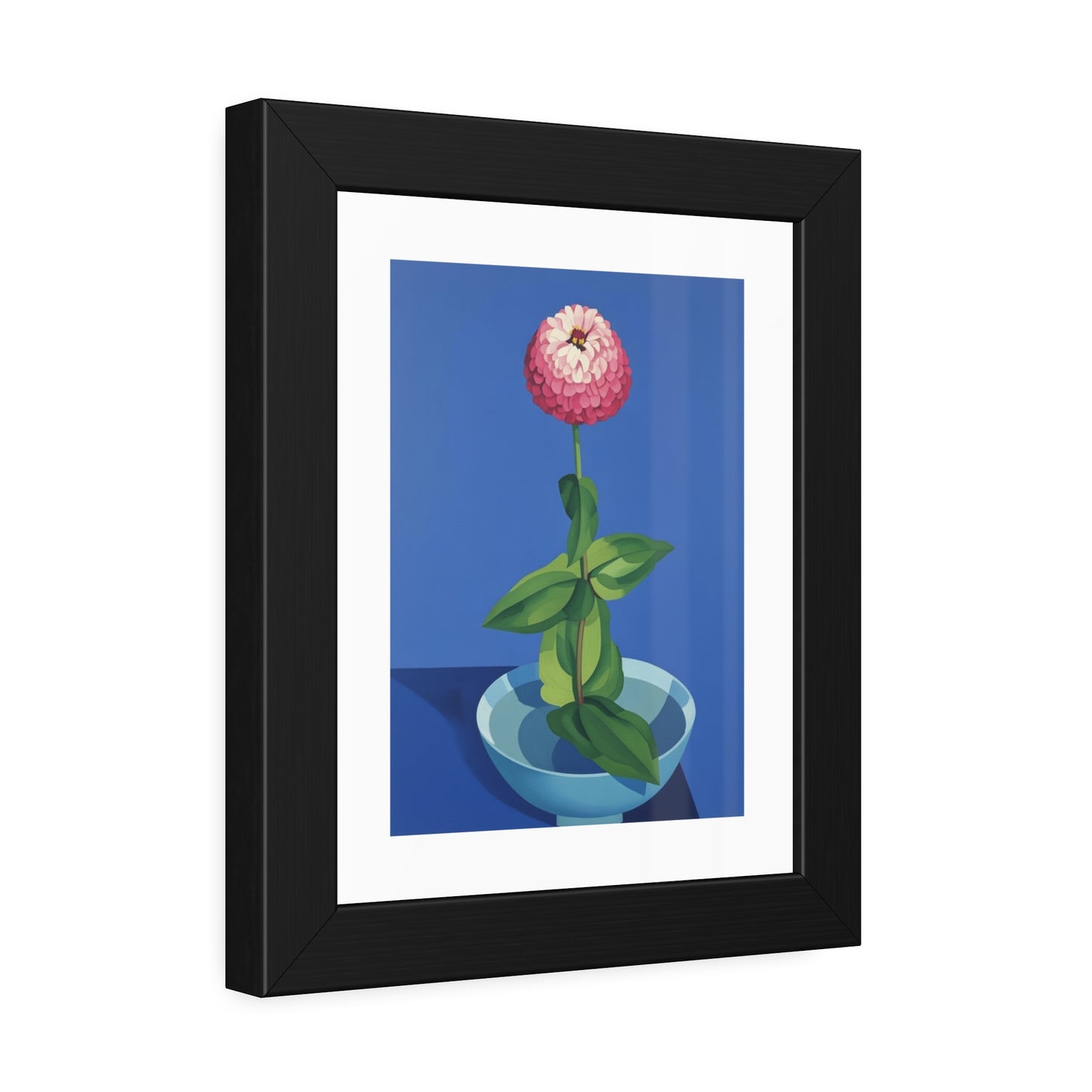 Framed Poster — Pink Bloom Still Life Wall Art
