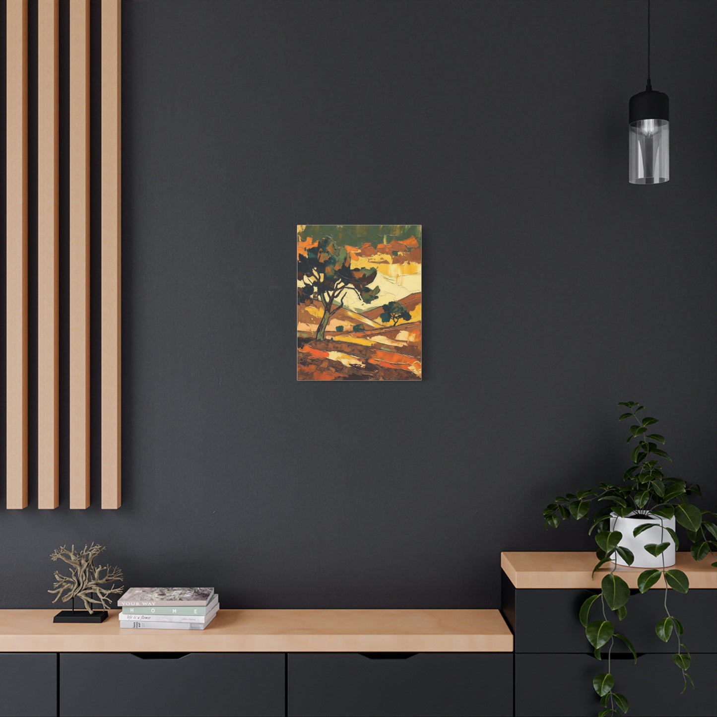 Abstract Autumn Landscape Canvas