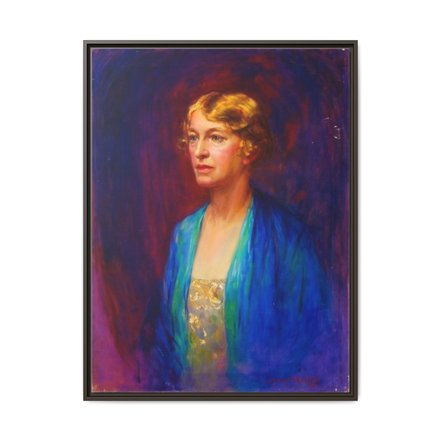 Matte Canvas Portrait , Framed (Multi-color)