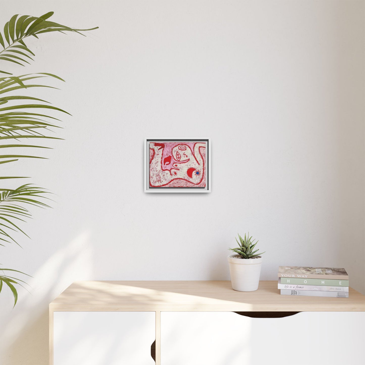 A Woman For Gods by Paul Klee Matte Canvas Framed Wall Art Decor