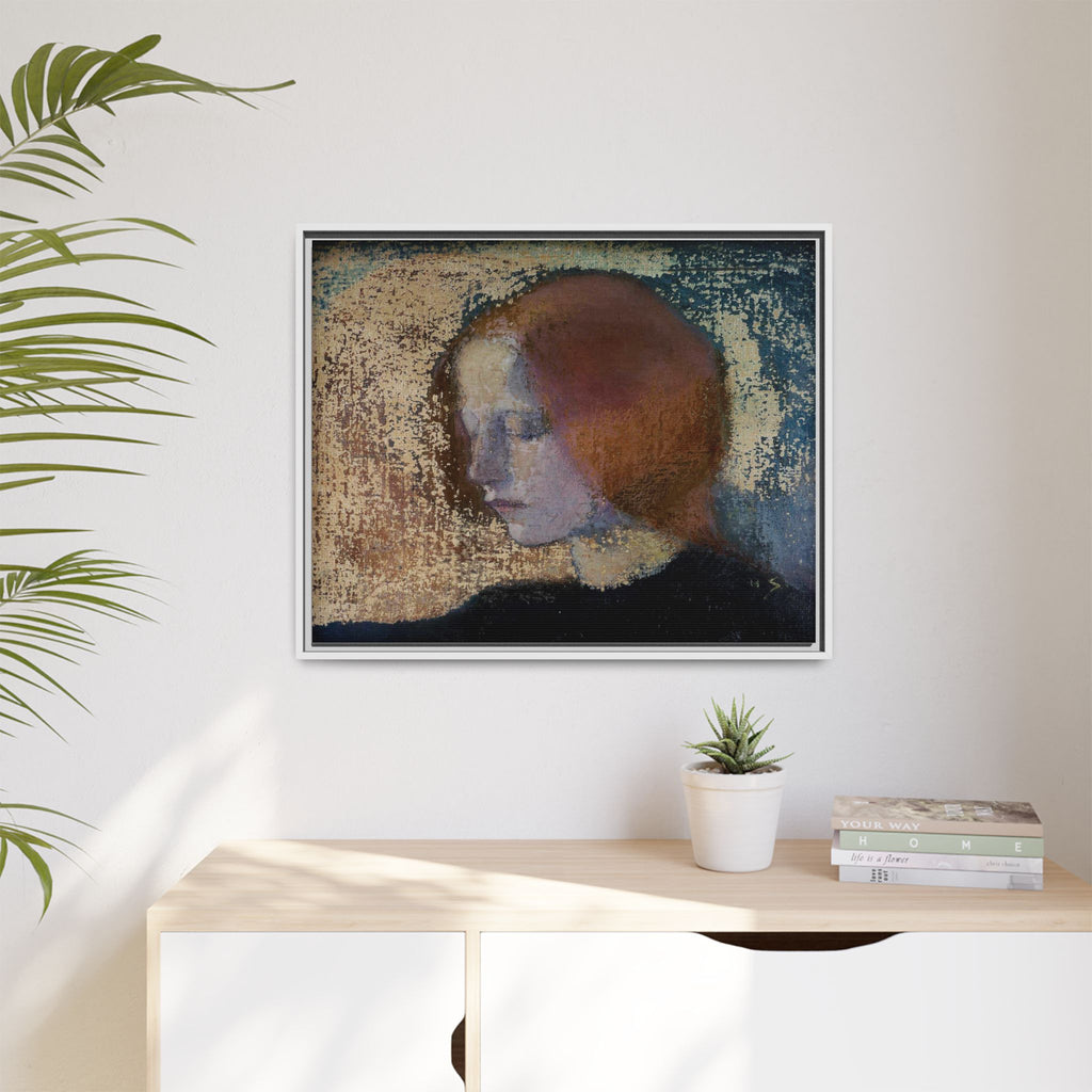 Fragment by Helena Schjerfbeck Framed Matte Canvas Art Print