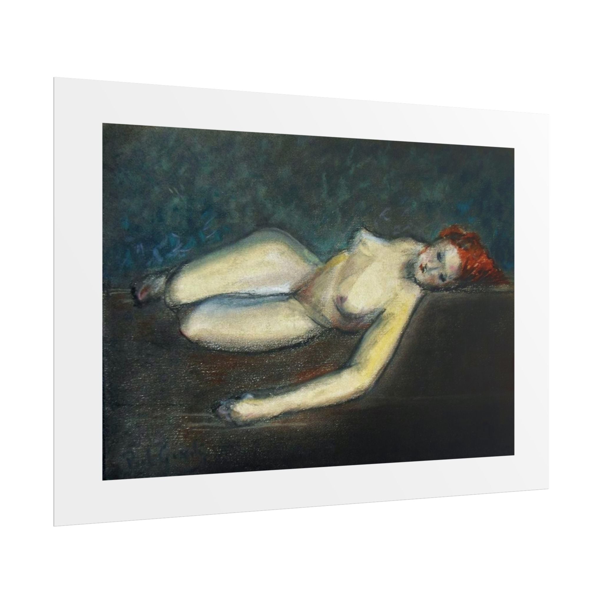 Lying nude by Paul Gosselin Wall Art Poster
