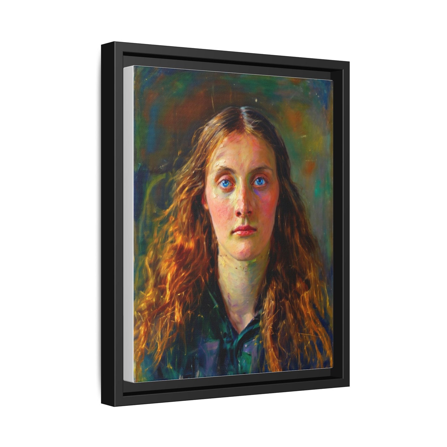 Framed Matte Canvas Print — Vintage Portrait Art