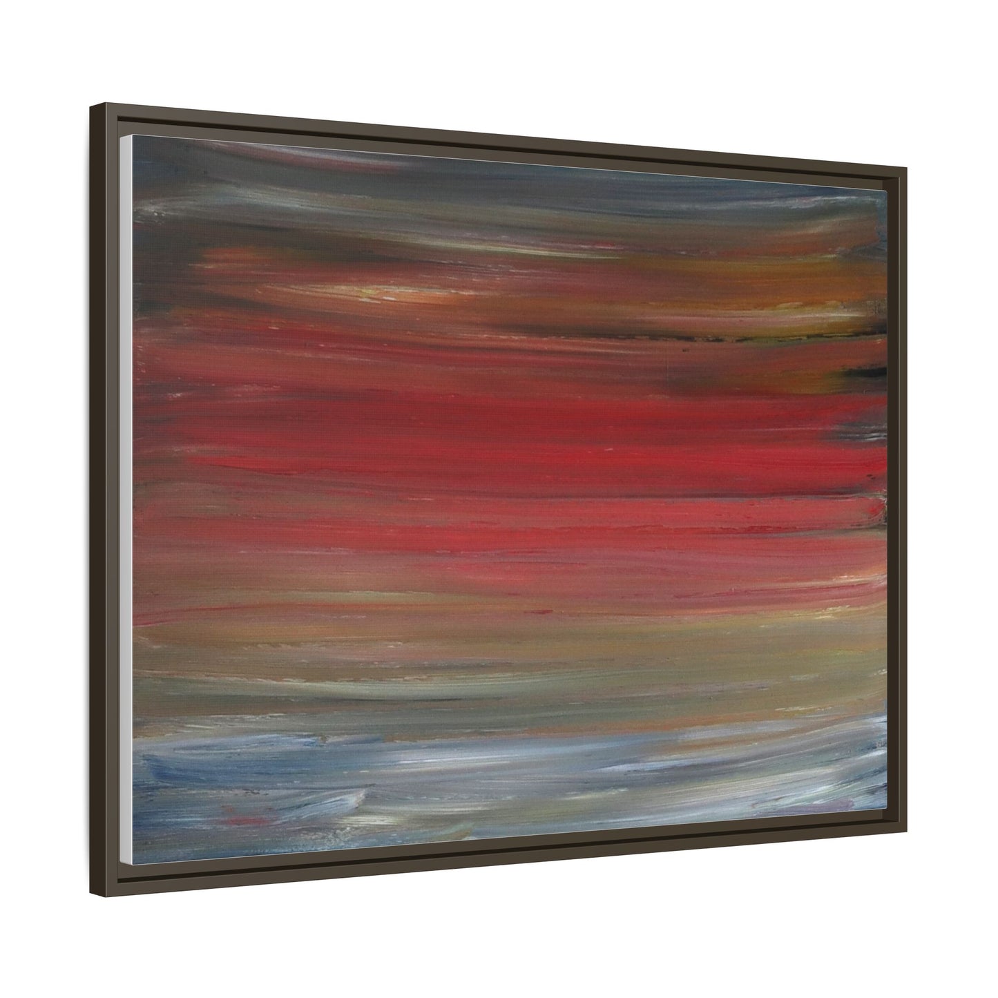 Misty morning by Norman Barrett Framed Matte Canvas Wall Art