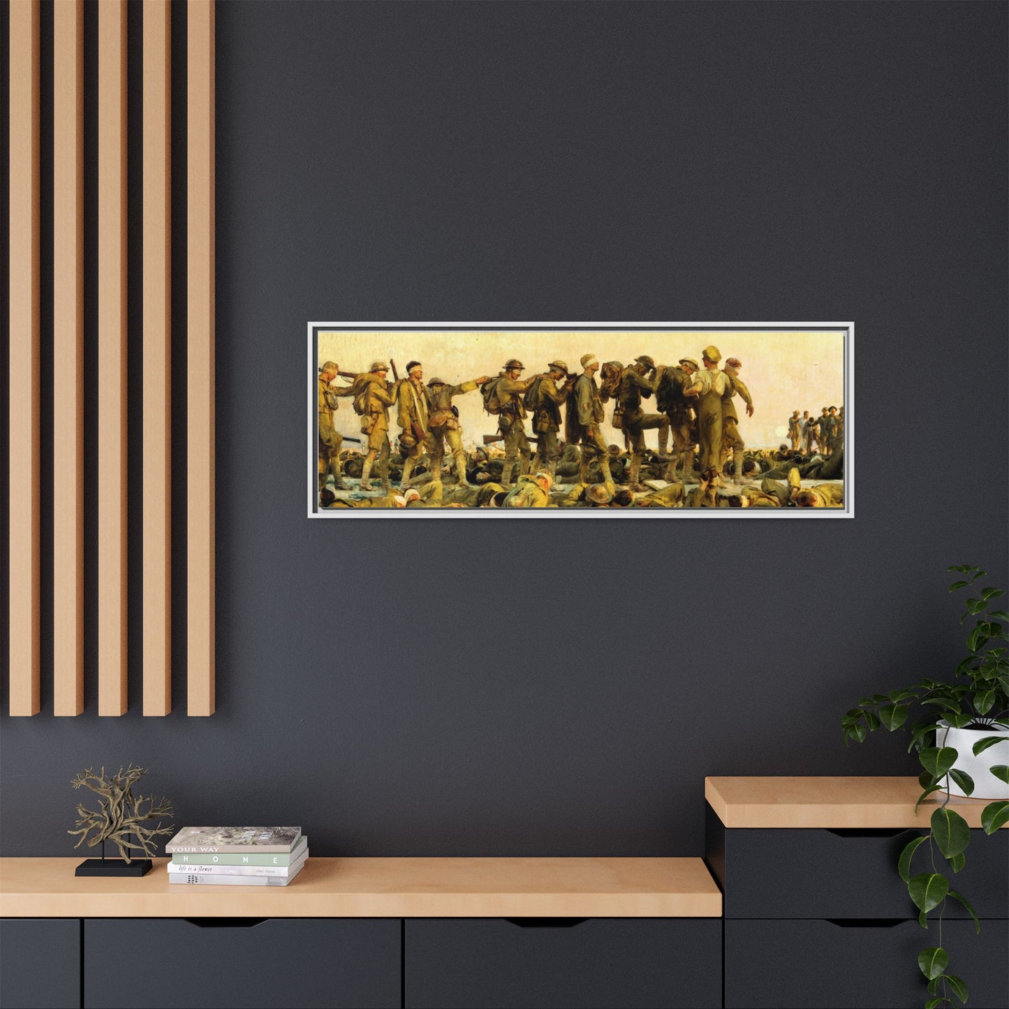 Gassed by John Singer Sargent (RA) Framed Matte Canvas Print