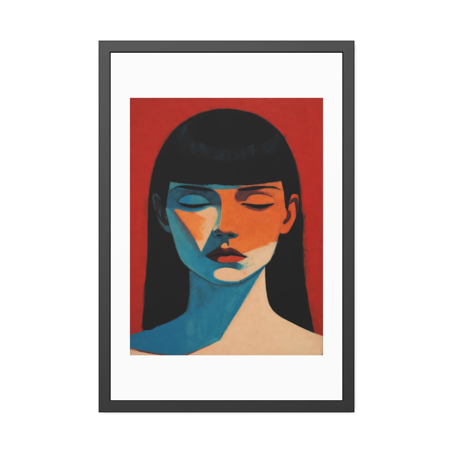 Framed Art Print — Moody Portrait Poster