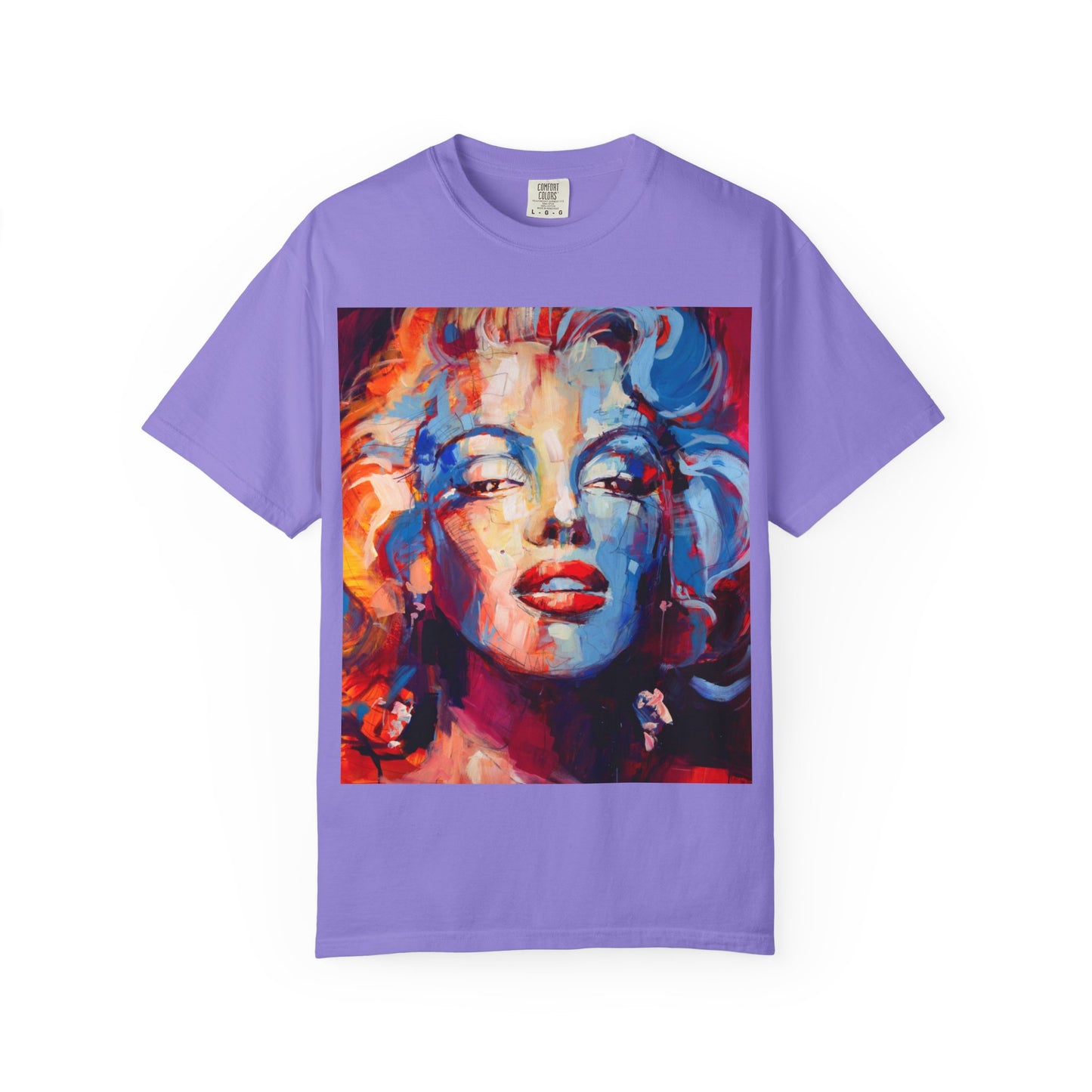 Artistic Pop Portrait T-Shirt — Colorful Marilyn-Inspired Graphic Tee