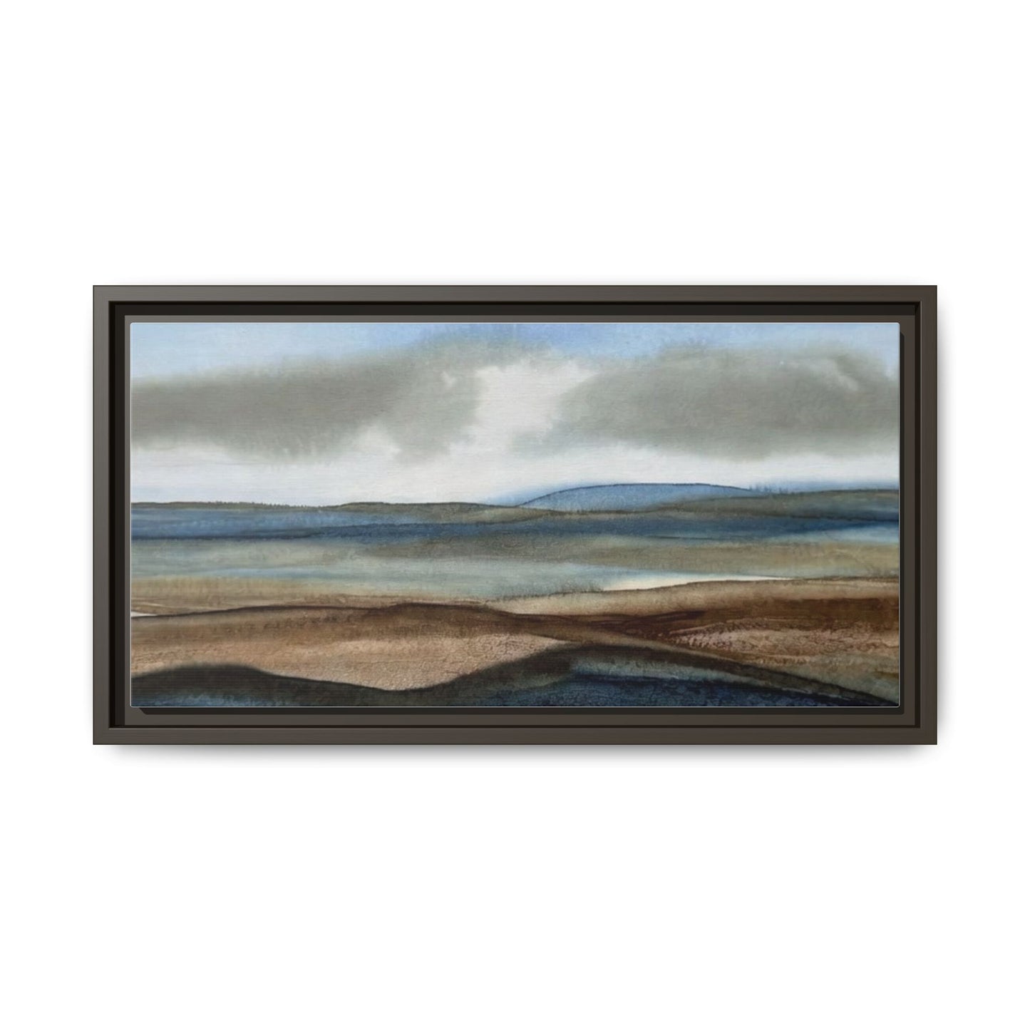 Matte Canvas Landscape, Framed (Multi-color)