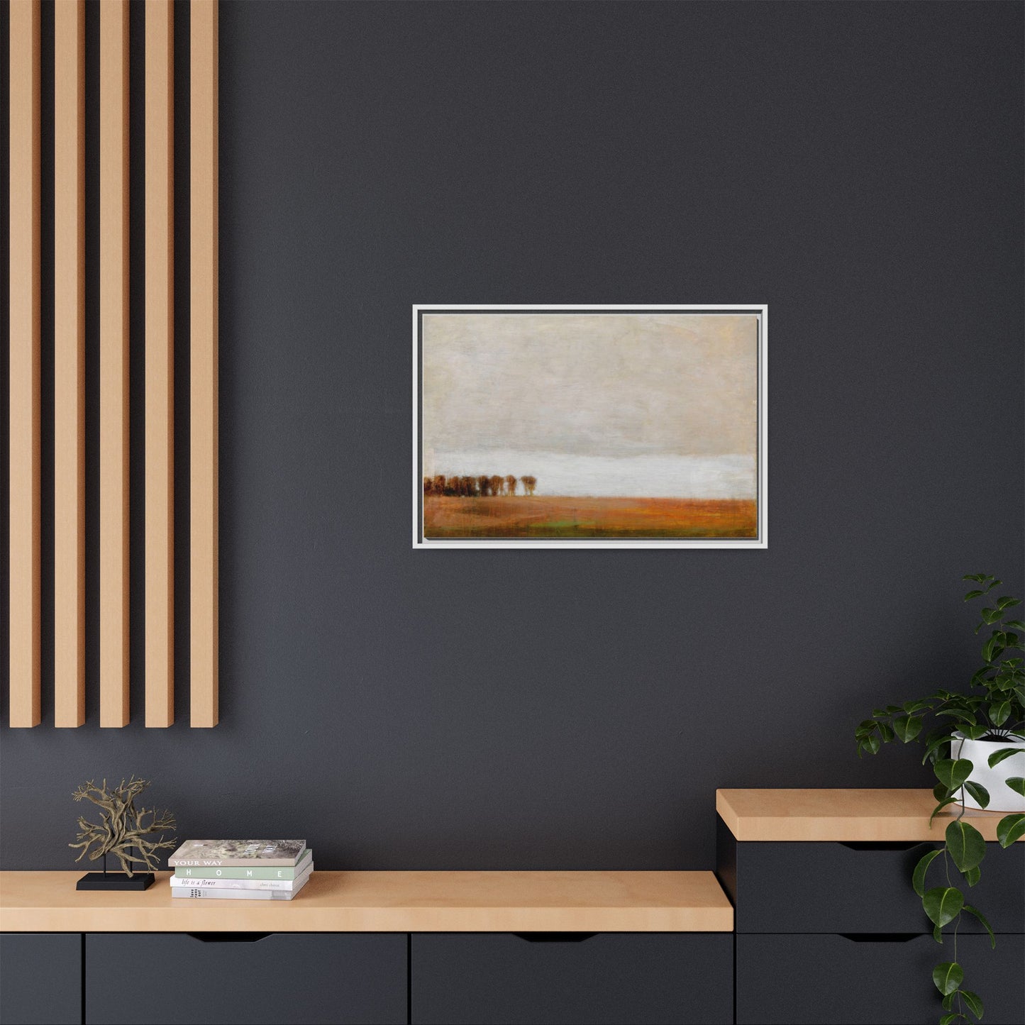 View of Jaegersborg Allé, North of Copenhagen by Vilhelm Hammershøi Framed Matte Canvas Wall Art Print