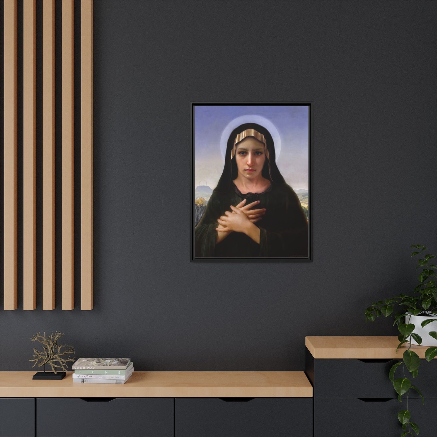 Virgo Solitudinis by William Adolphe Bouguereau Framed Matte Canvas Print