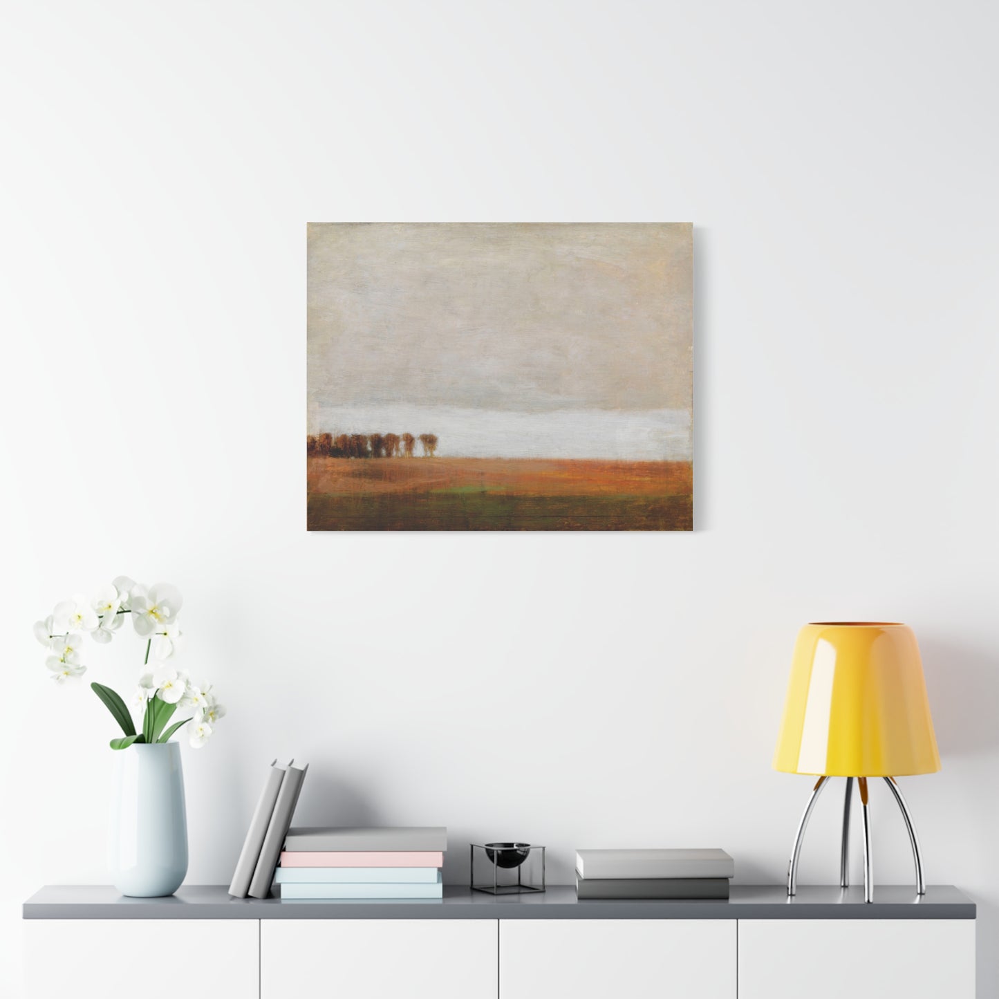 View of Jaegersborg Allé, North of Copenhagen by Vilhelm Hammershøi Canvas Wall Art Print