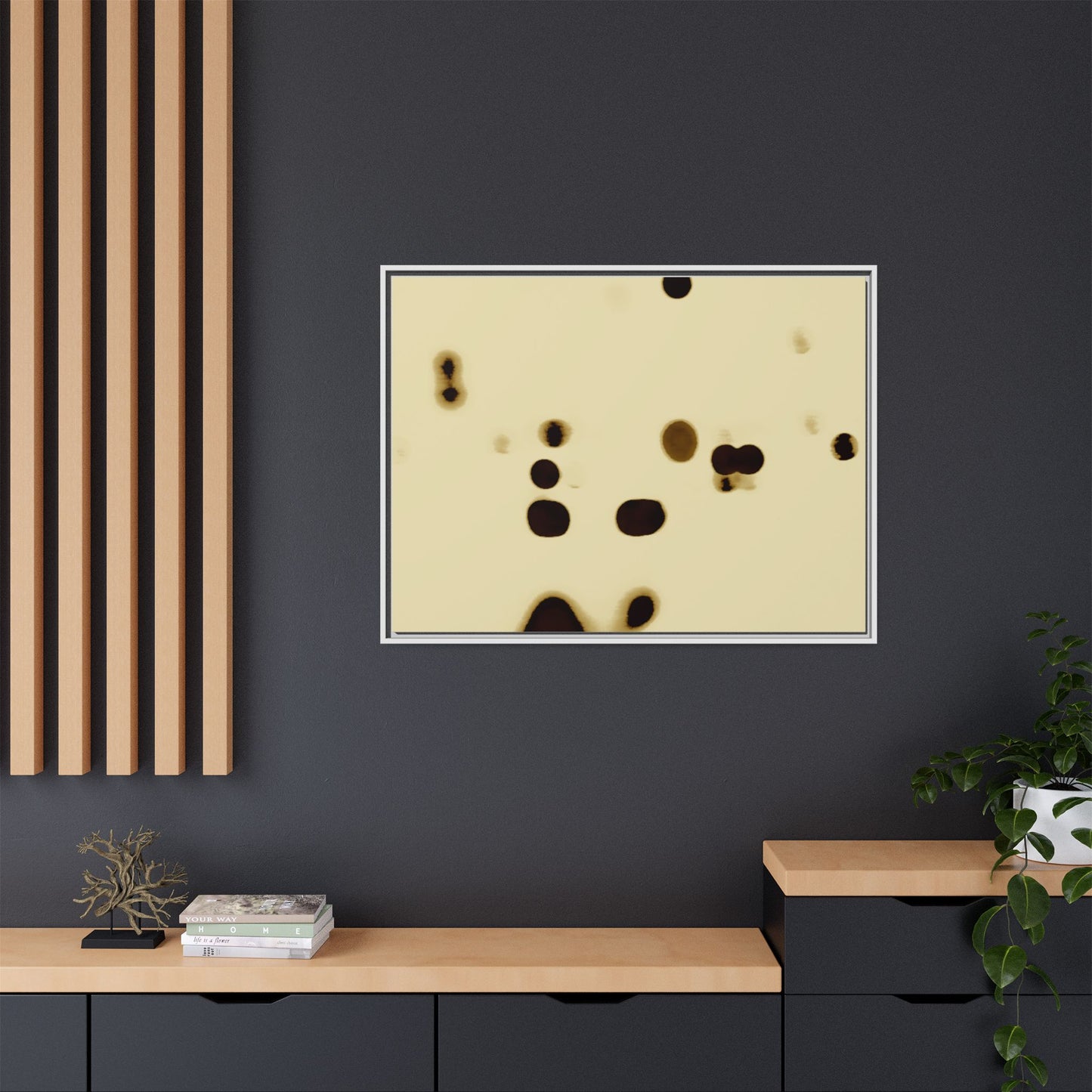 People Communicating by Unknown Abstract Framed Minimalist Wall Art Print