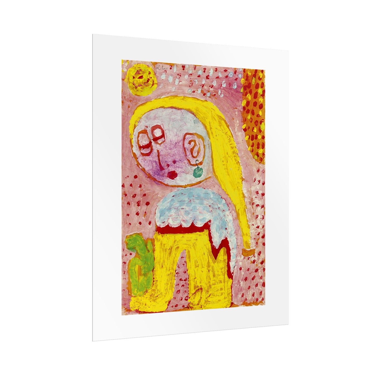 Magdalena vor der Bekehrung by Paul Klee Abstract Wall Art Poster