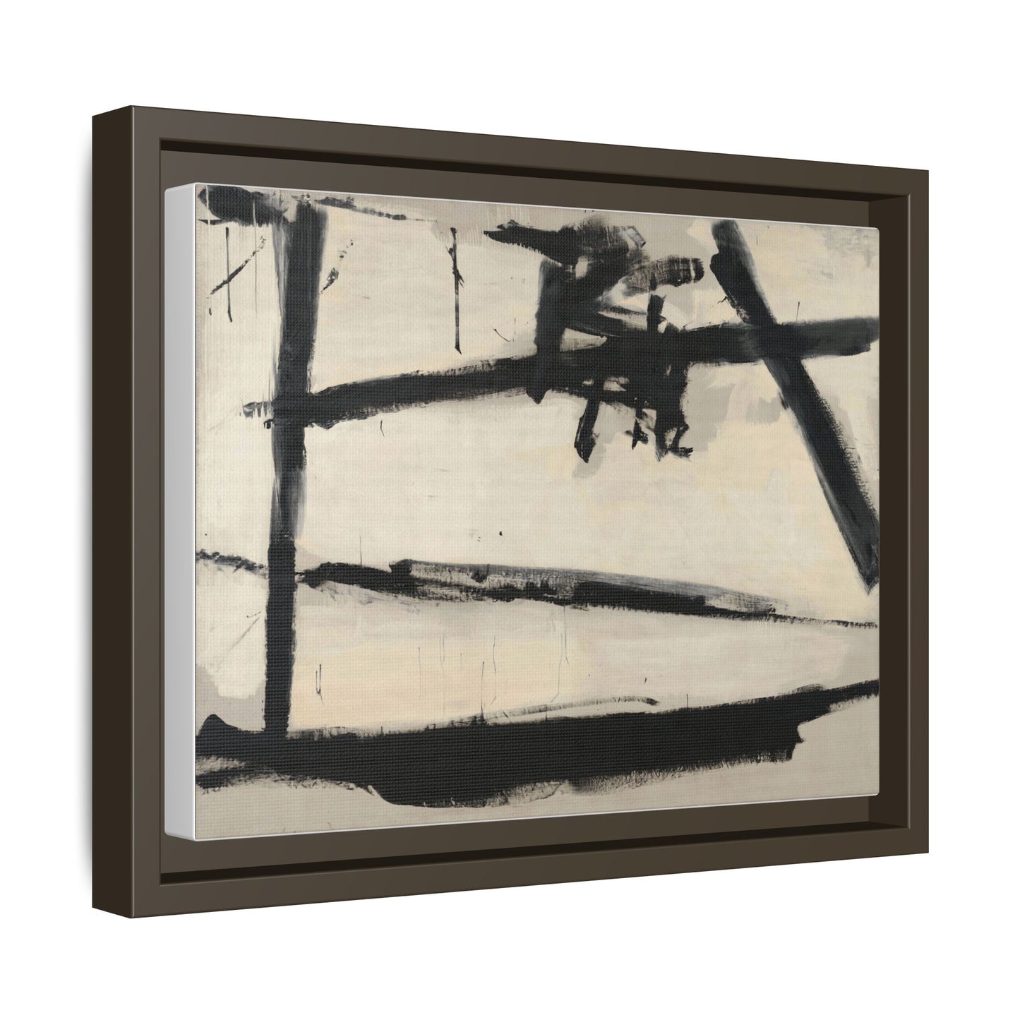 Painting Number 2 by Franz Kline Framed Abstract Canvas Art Print