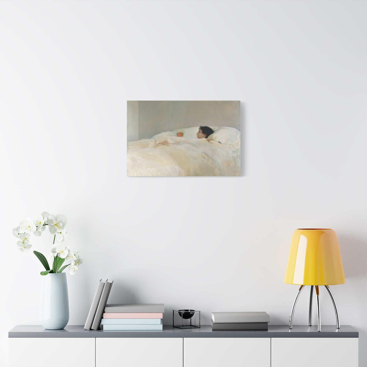 Mother by Joaquin Sorolla y Bastida Art Canvas Print — Serene Nursery Wall Decor