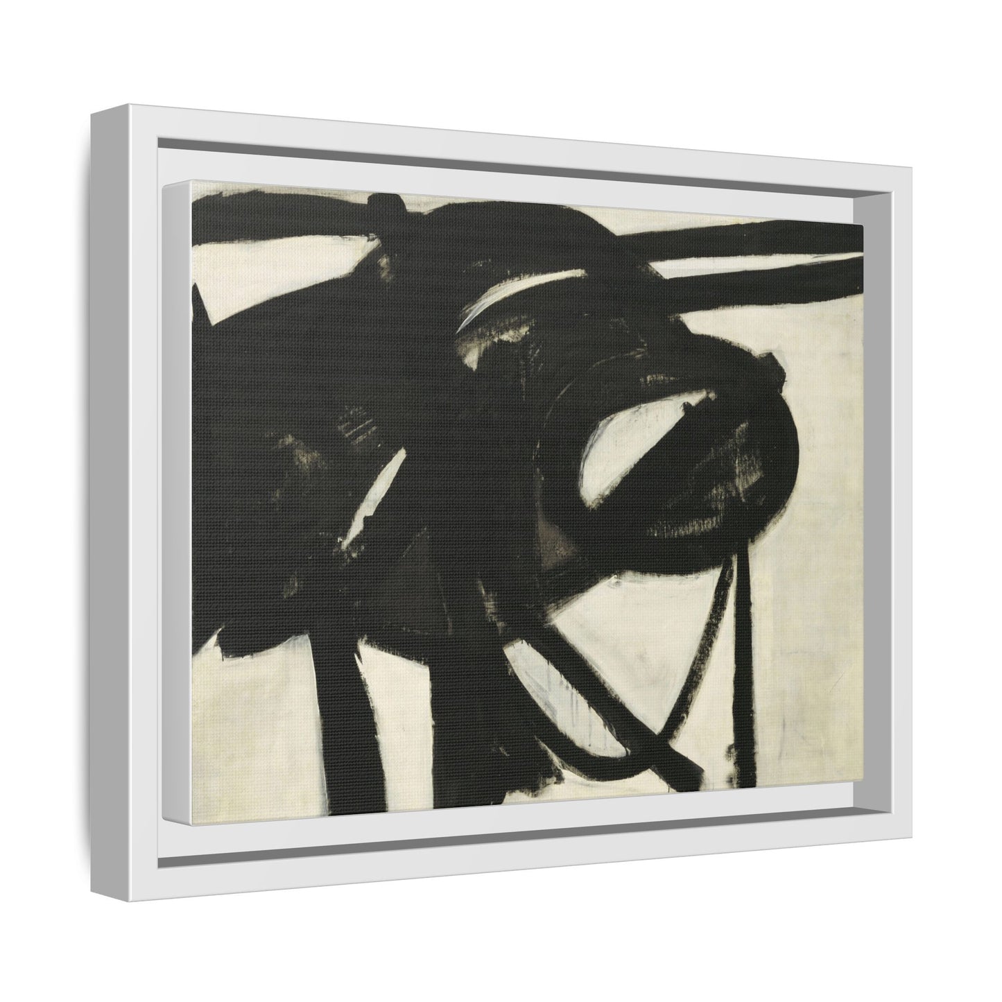 Chief by Franz Kline Abstract Matte Canvas Framed Wall Art