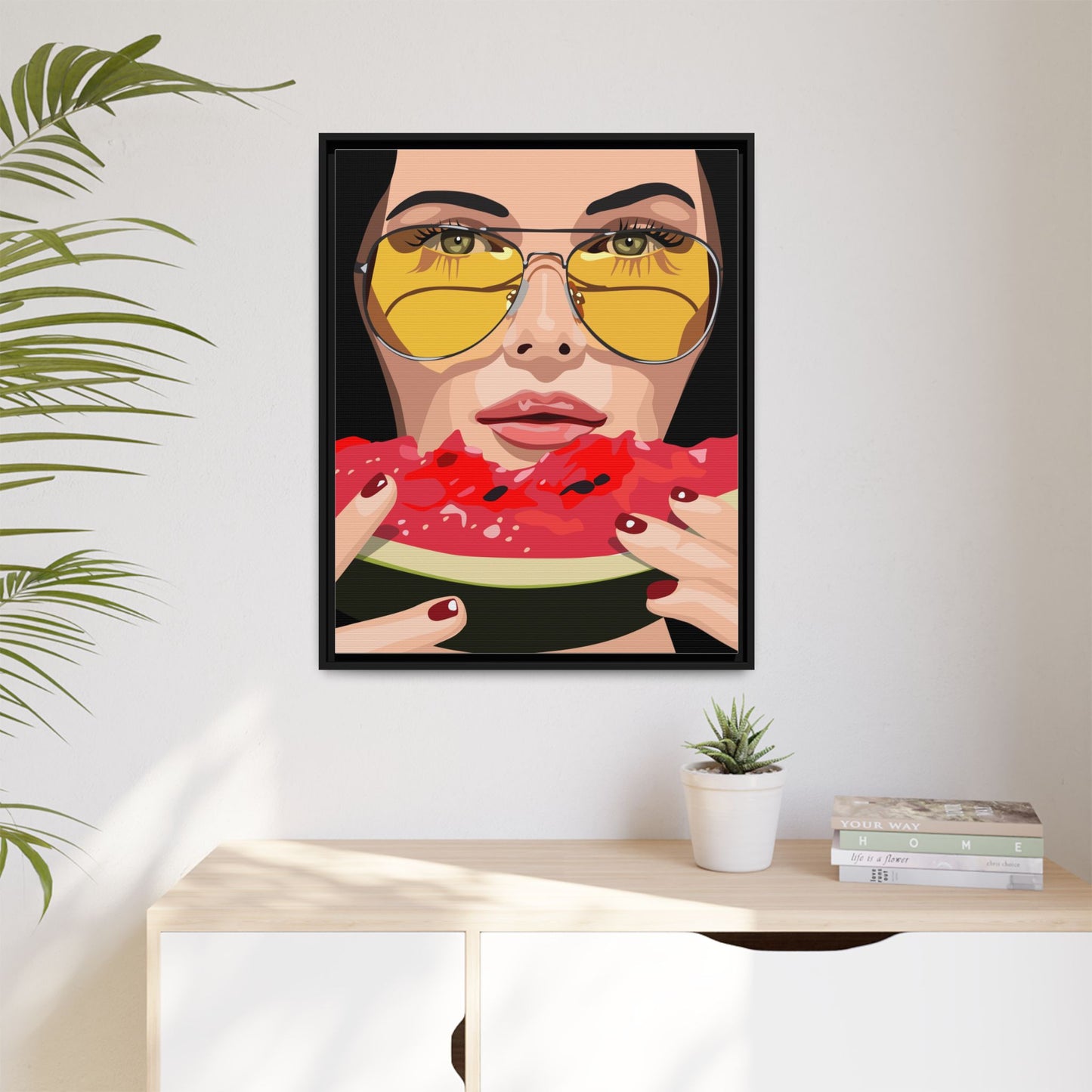 Vivid 81 by Orit Fuchs Framed Matte Canvas Wall Art