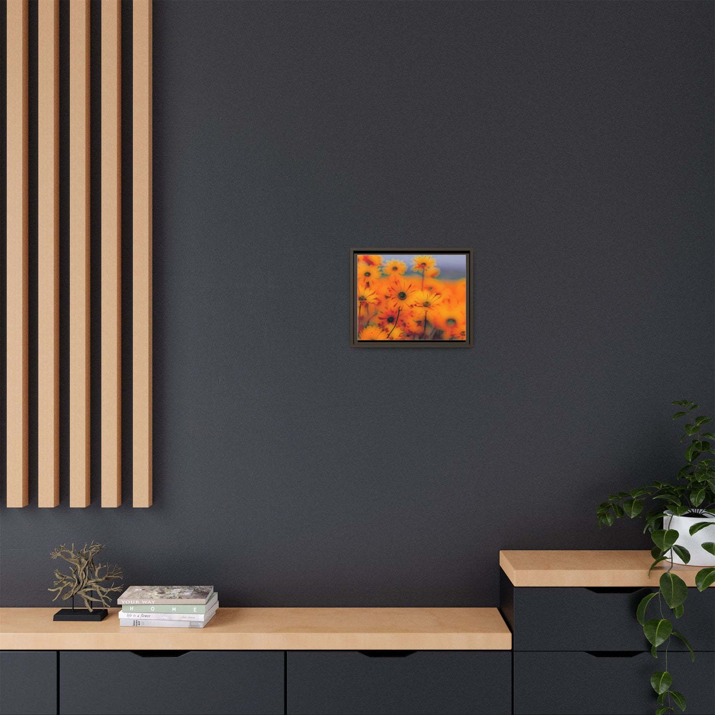 Bee Garden by Norman Barrett Framed Matte Canvas Wall Art Print