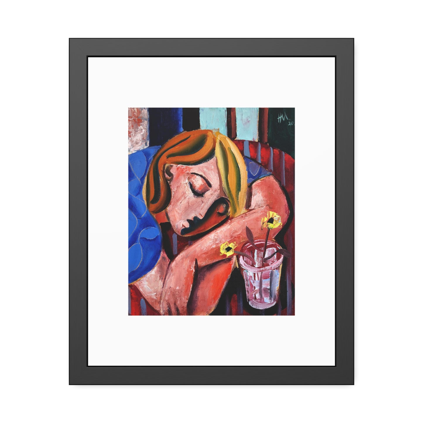 When she finally woke the world around her had changed unrecognizably by Hennie Niemann jnr Framed Wall Art Print
