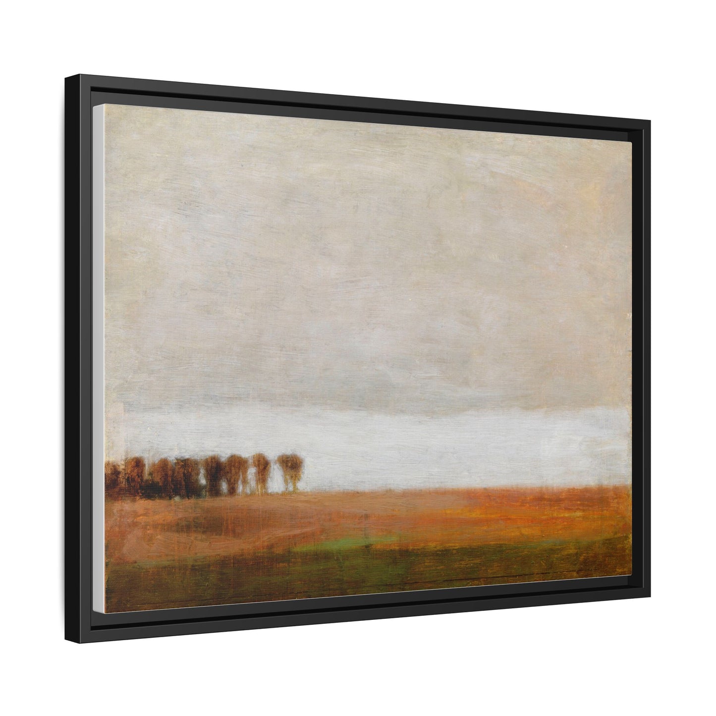 View of Jaegersborg Allé, North of Copenhagen by Vilhelm Hammershøi Framed Matte Canvas Wall Art Print